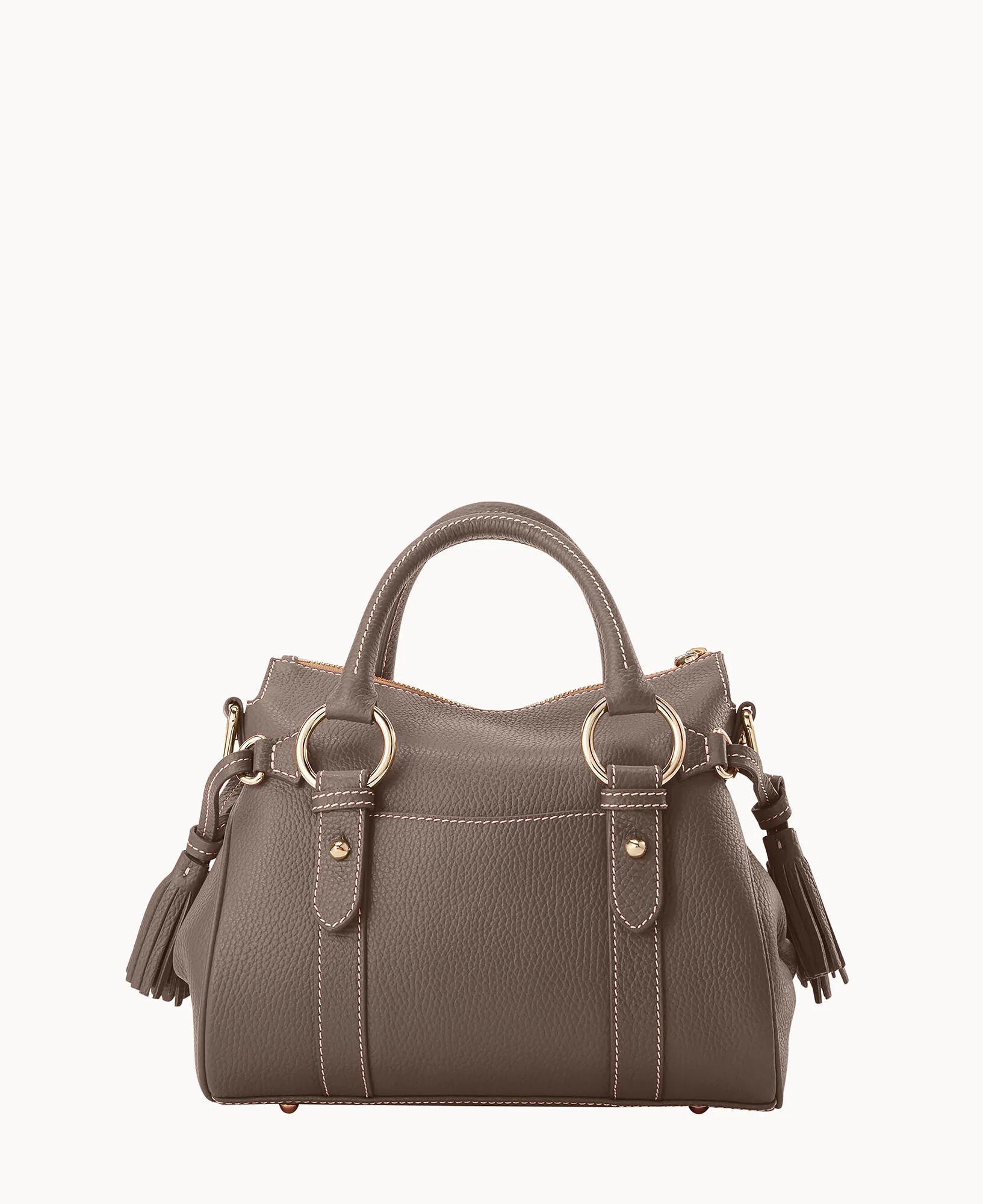 Lucca Leather Satchel With Pocket - Image 16