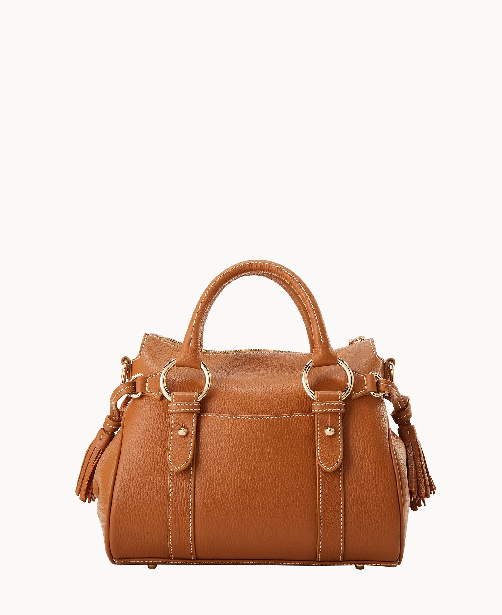 Lucca Leather Satchel With Pocket - Image 32
