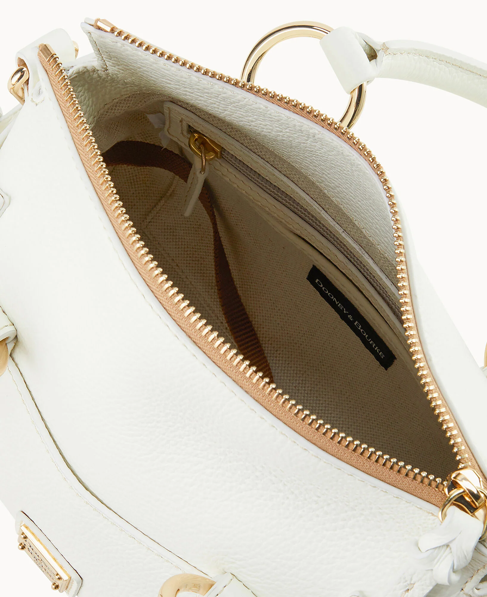 Lucca Leather Satchel With Pocket - Image 7