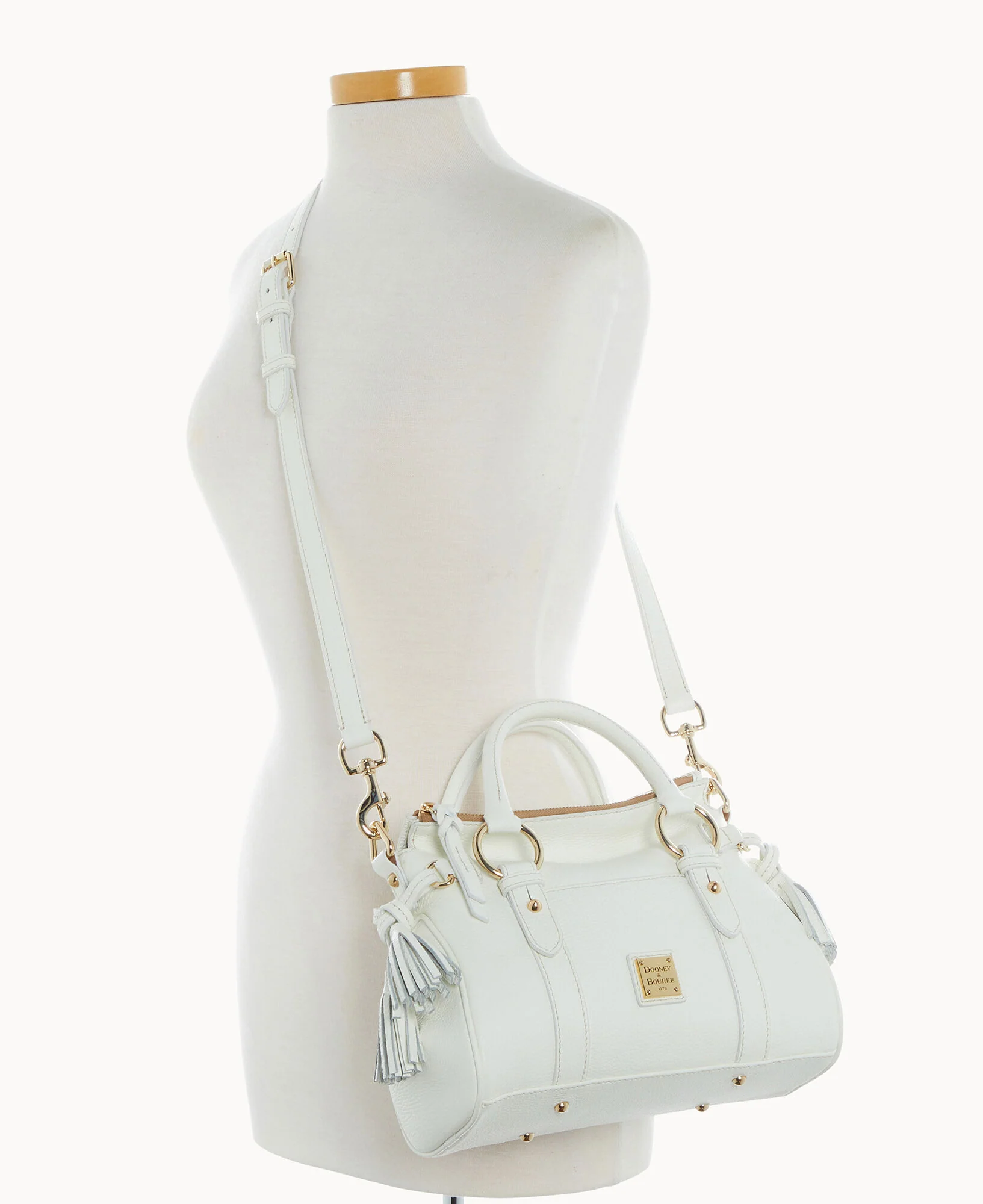Lucca Leather Satchel With Pocket - Image 9