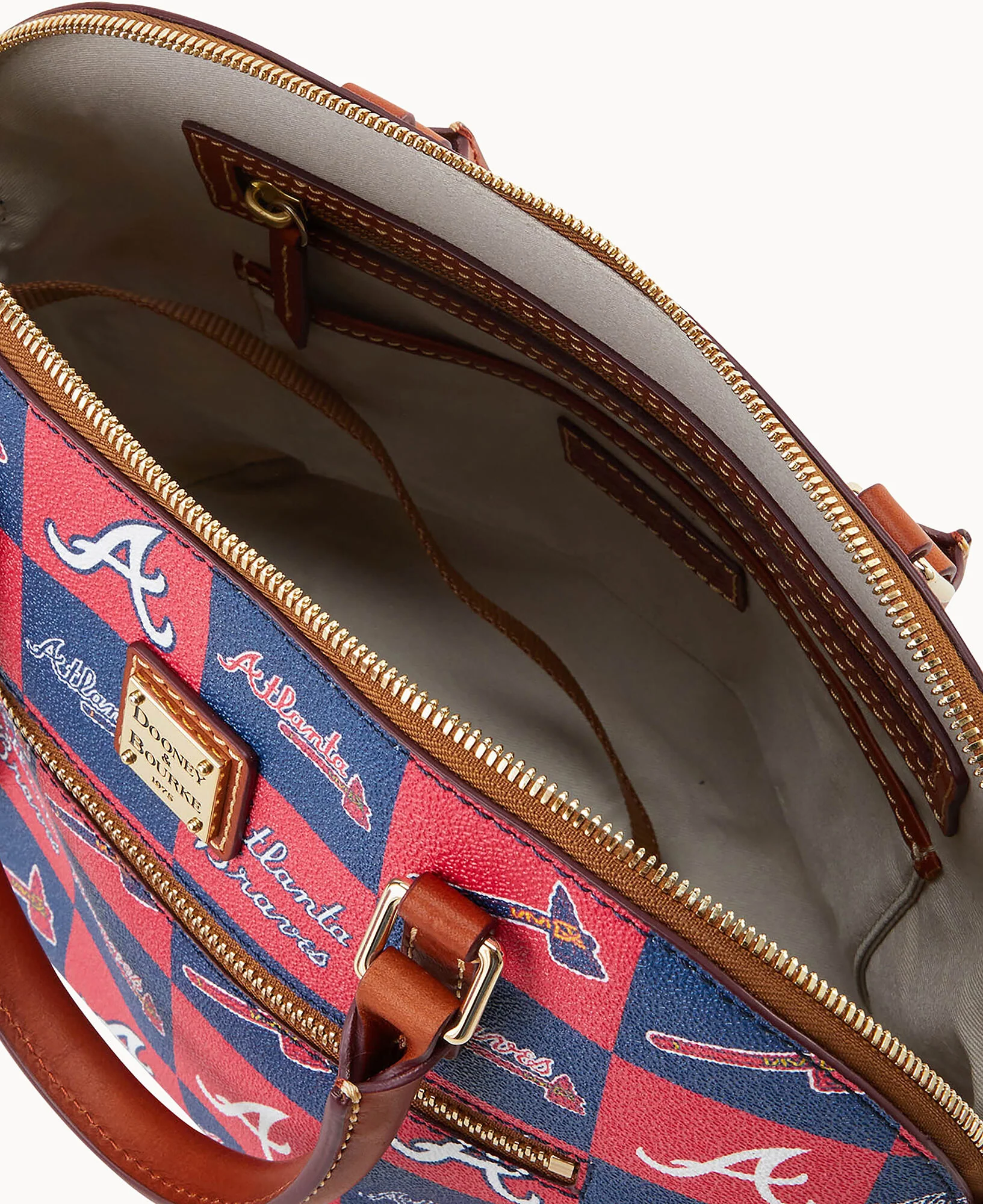 MLB Braves Domed Zip Satchel - Image 3