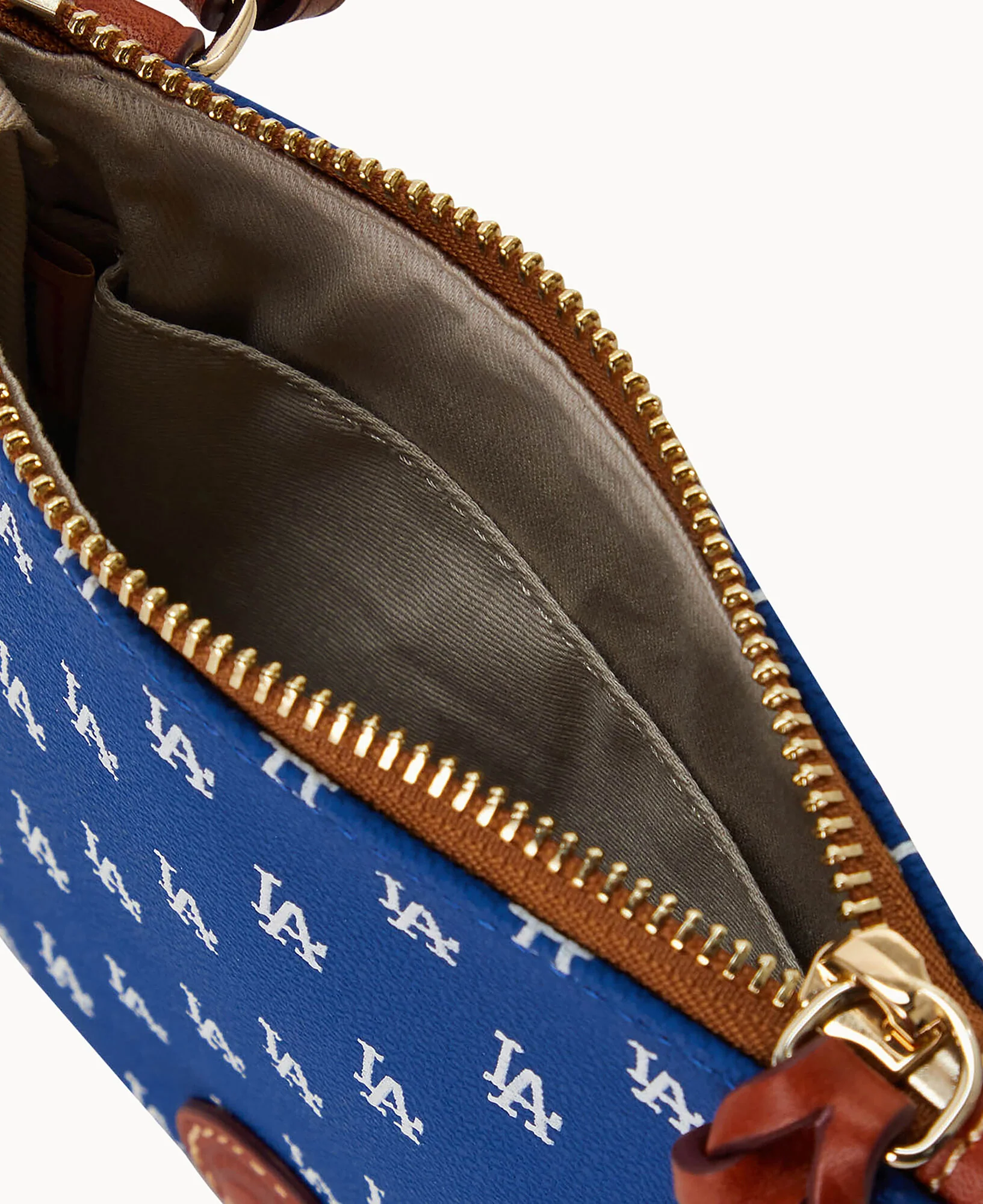 MLB Dodgers Small North South Top Zip Crossbody - Image 3