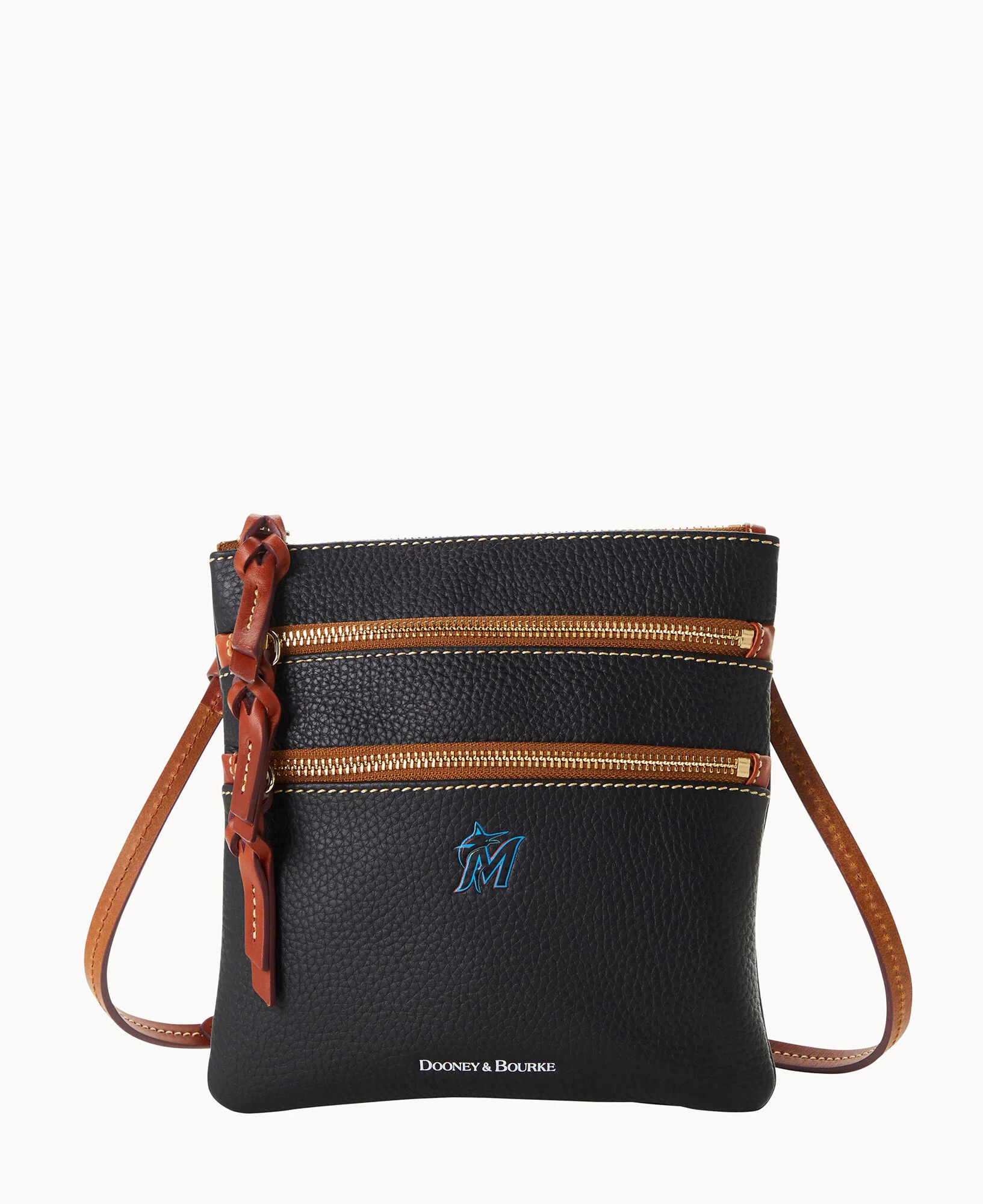 MLB Marlins North South Triple Zip Crossbody
