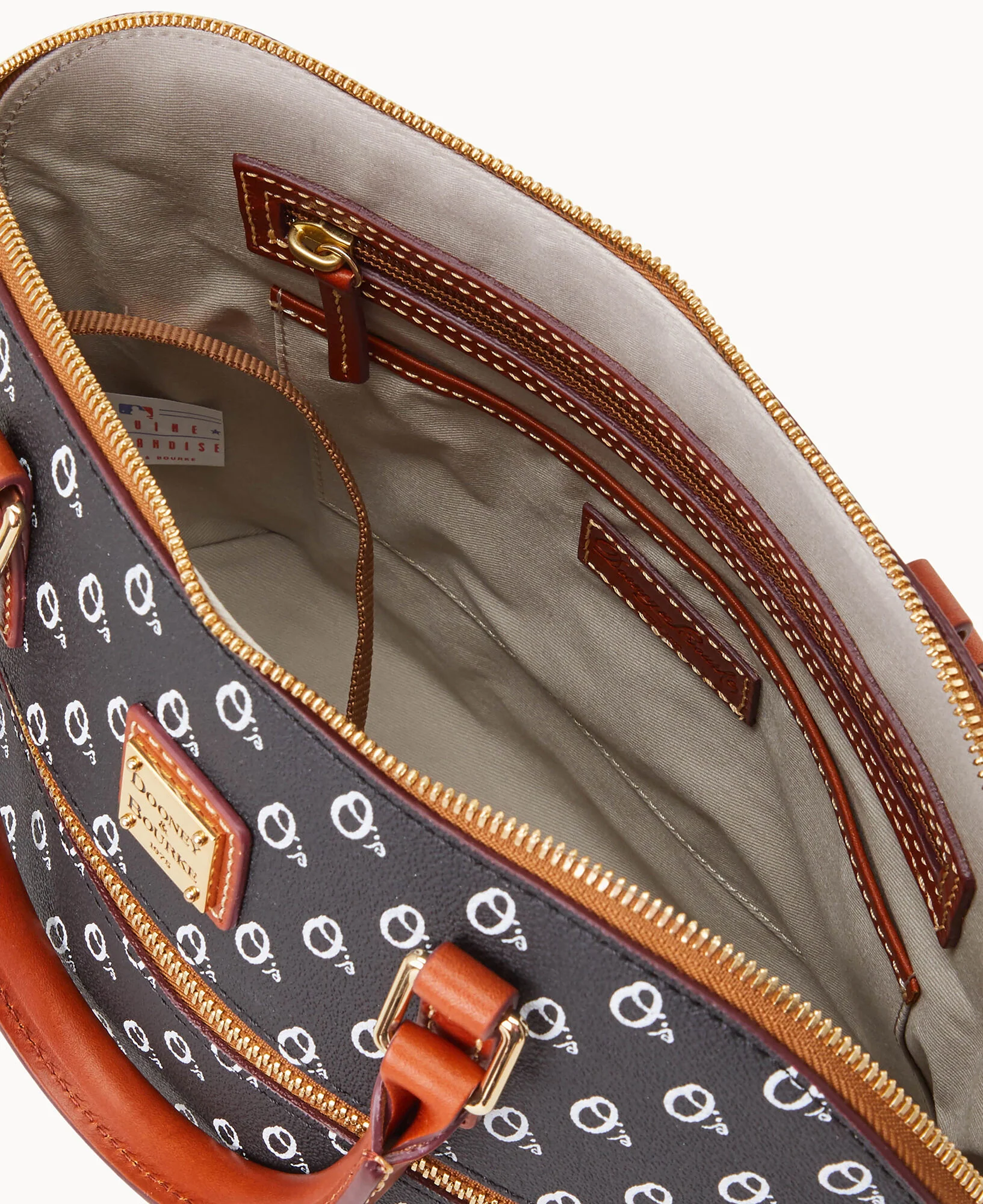 MLB Orioles Domed Zip Satchel - Image 3