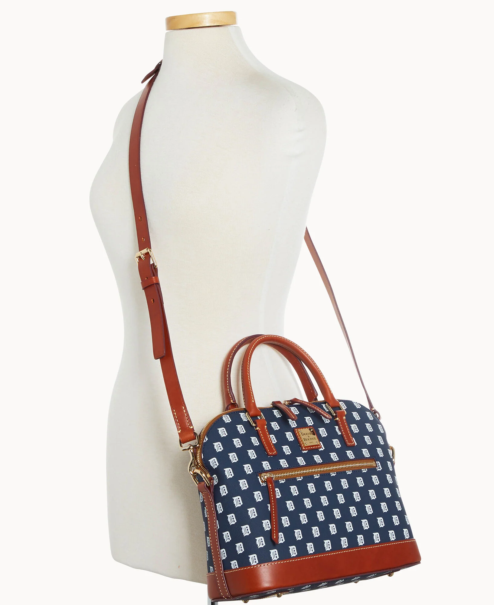 MLB Tigers Domed Zip Satchel - Image 4