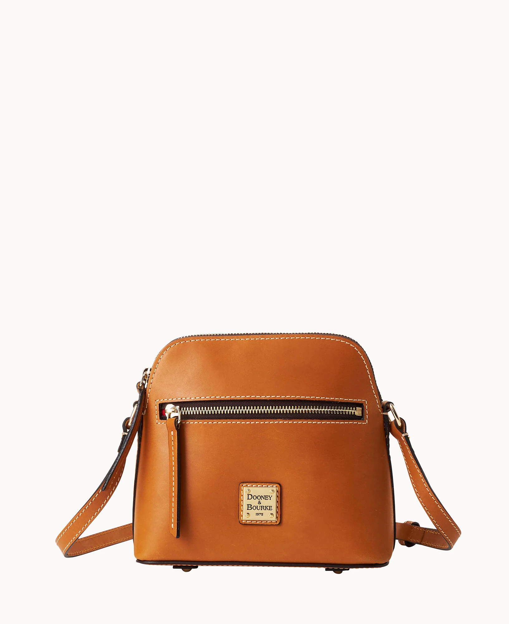 Montana Leather Zip Domed Crossbody