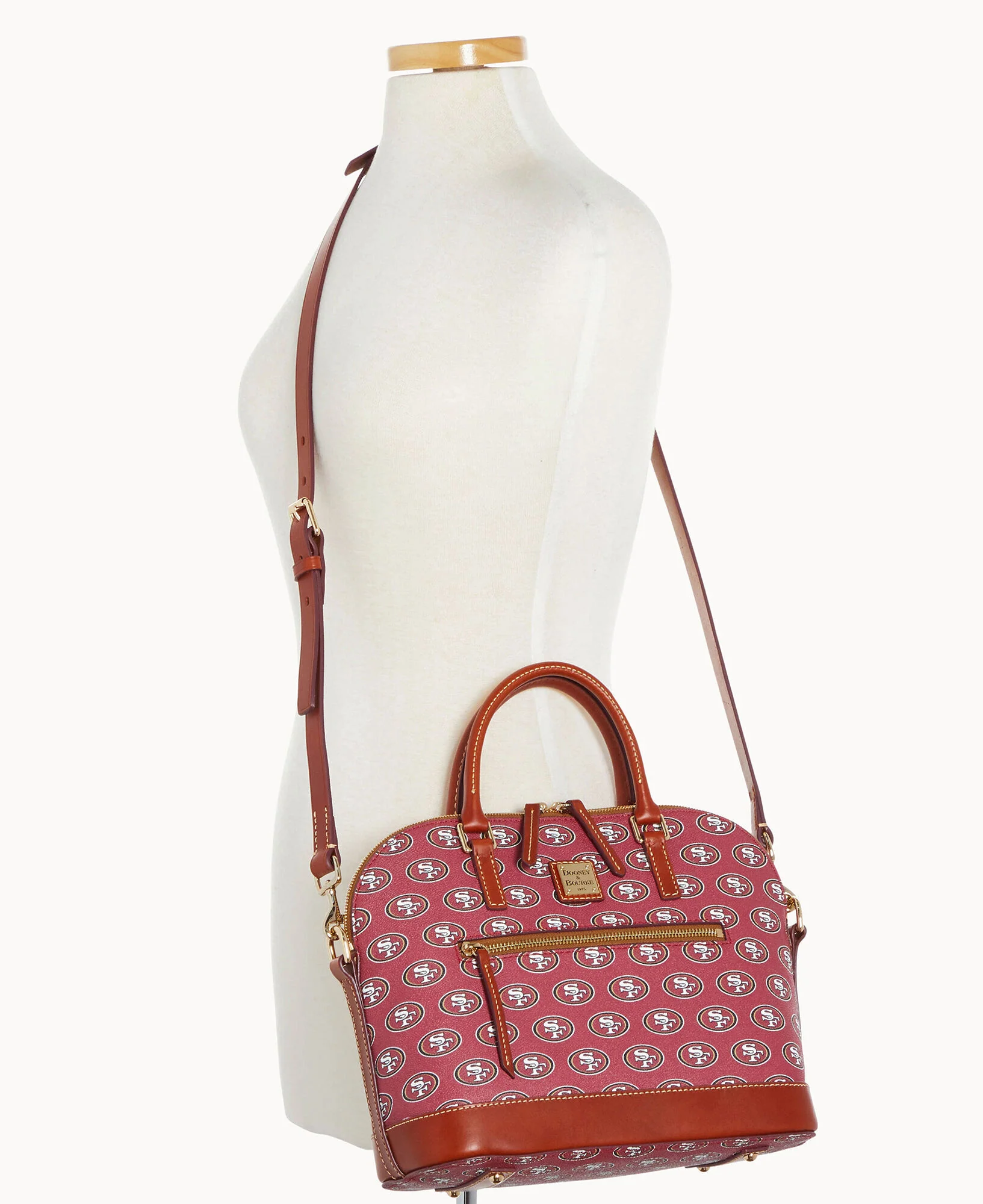 NFL 49Ers Domed Zip Satchel - Image 4