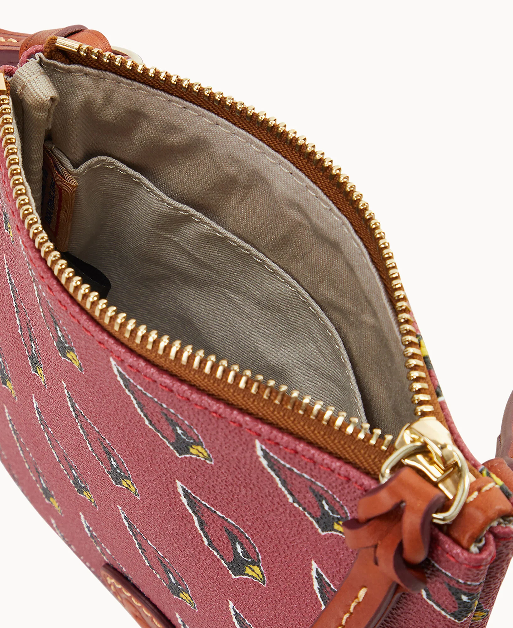 NFL AZ Cardinals Small North South Top Zip Crossbody - Image 3