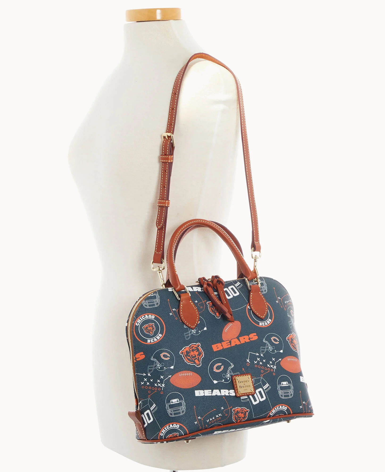 NFL Bears Zip Zip Satchel - Image 4