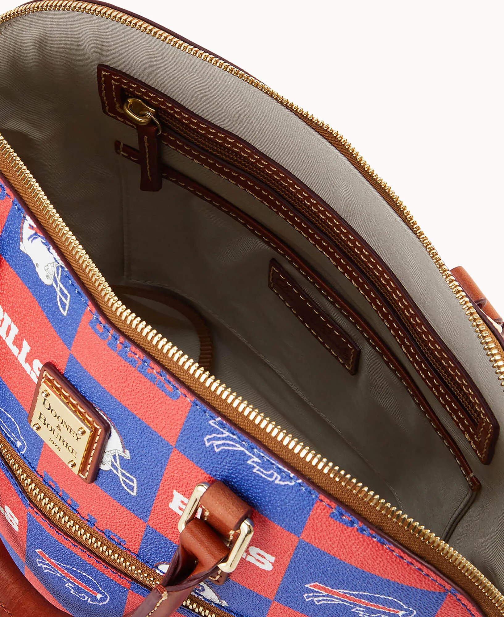 NFL Bills Domed Zip Satchel - Image 3