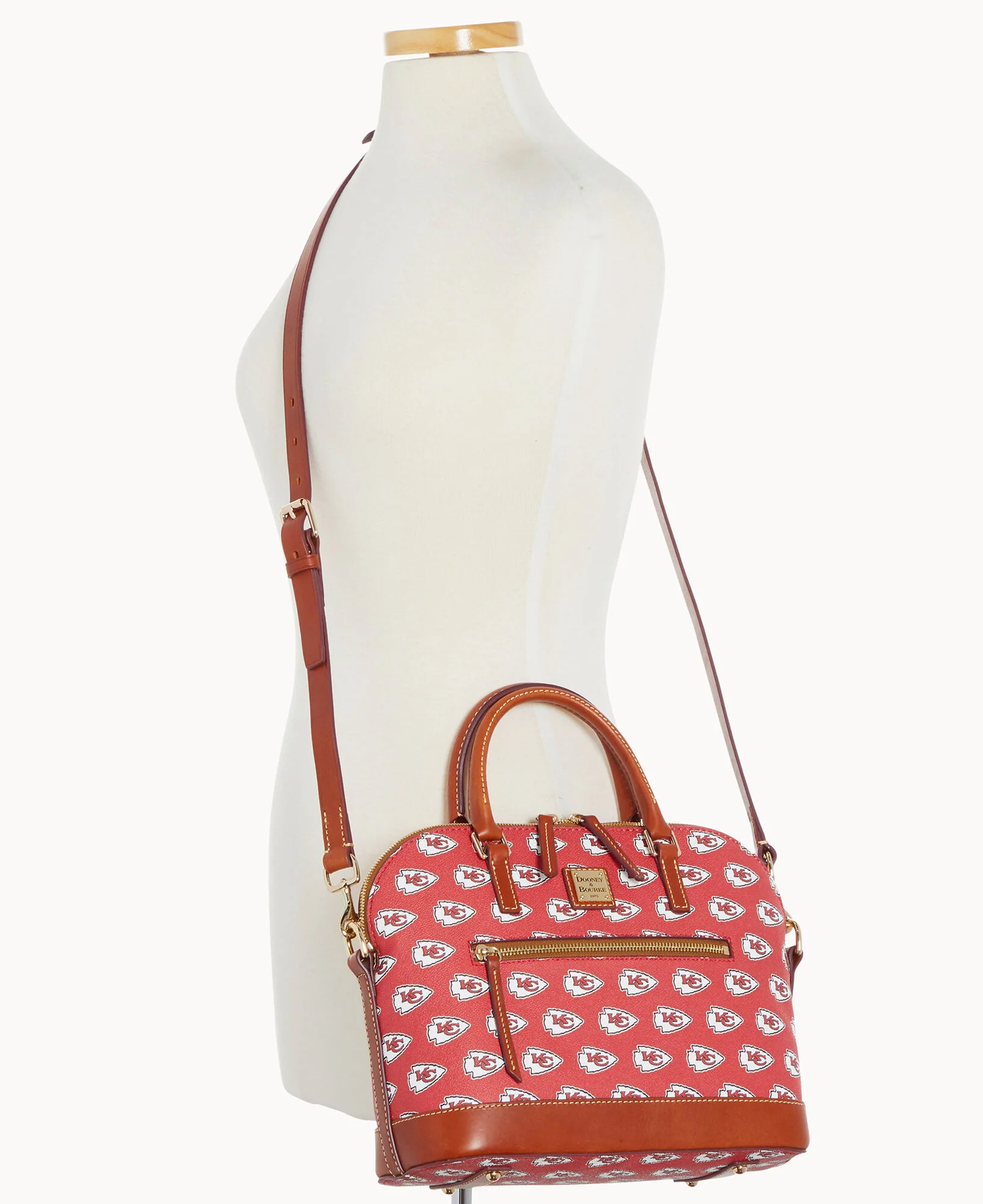 NFL Chiefs Domed Zip Satchel - Image 4