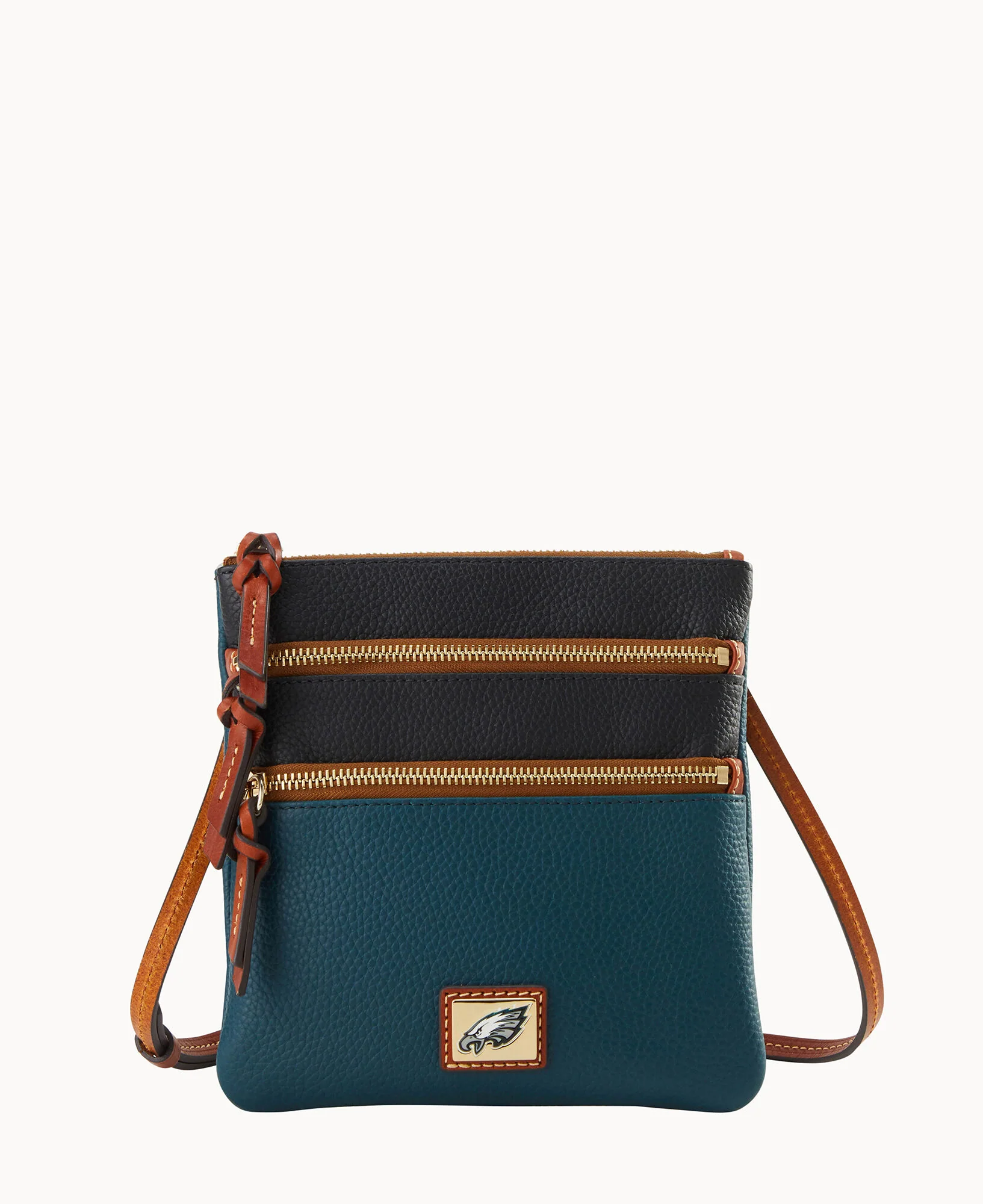 NFL Eagles Triple Zip Crossbody