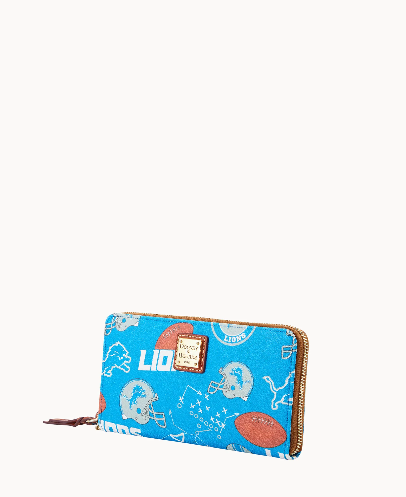 NFL Lions Large Zip Around Wristlet - Image 2