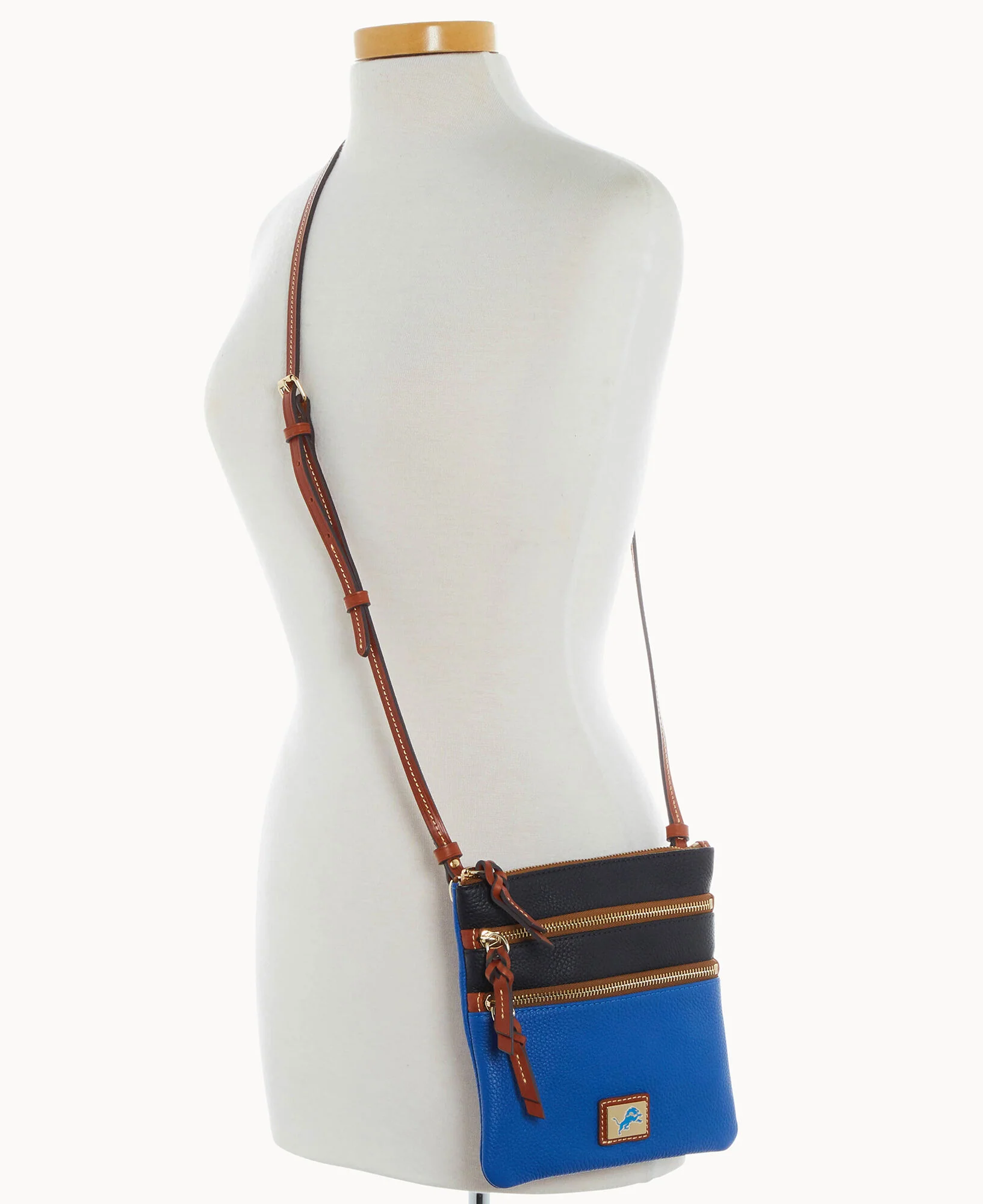 NFL Lions Triple Zip Crossbody - Image 5