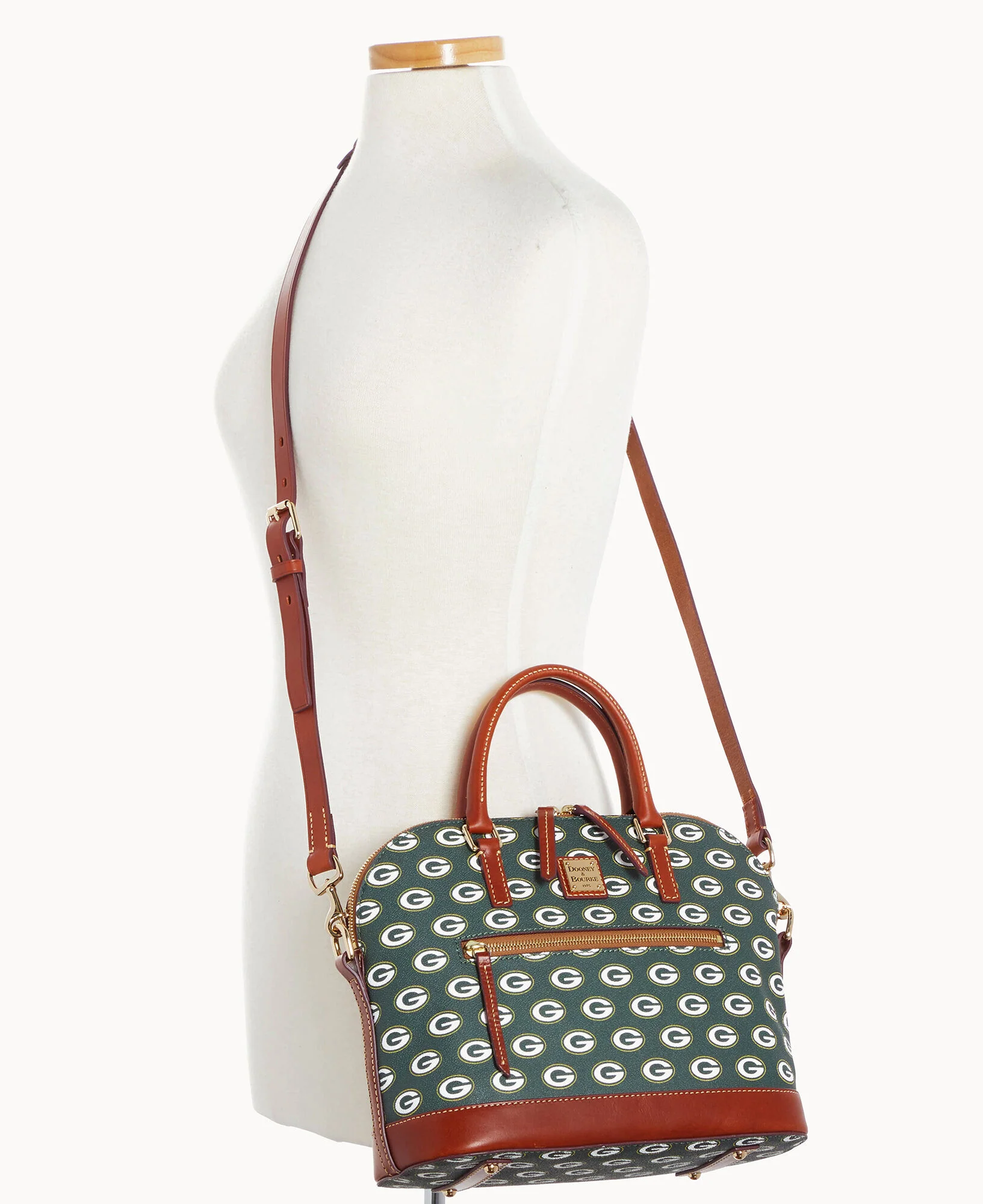NFL Packers Domed Zip Satchel - Image 4