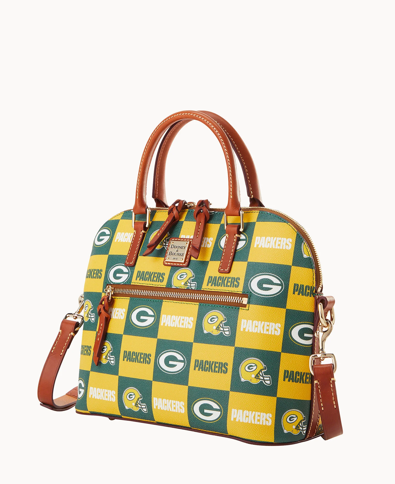 NFL Packers Domed Zip Satchel - Image 2
