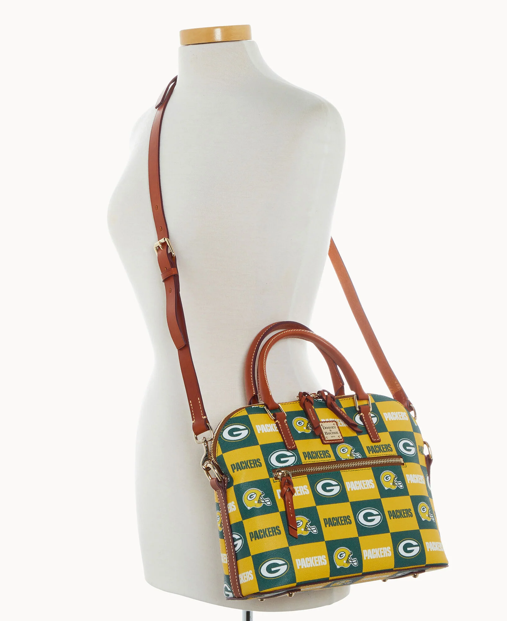 NFL Packers Domed Zip Satchel - Image 4