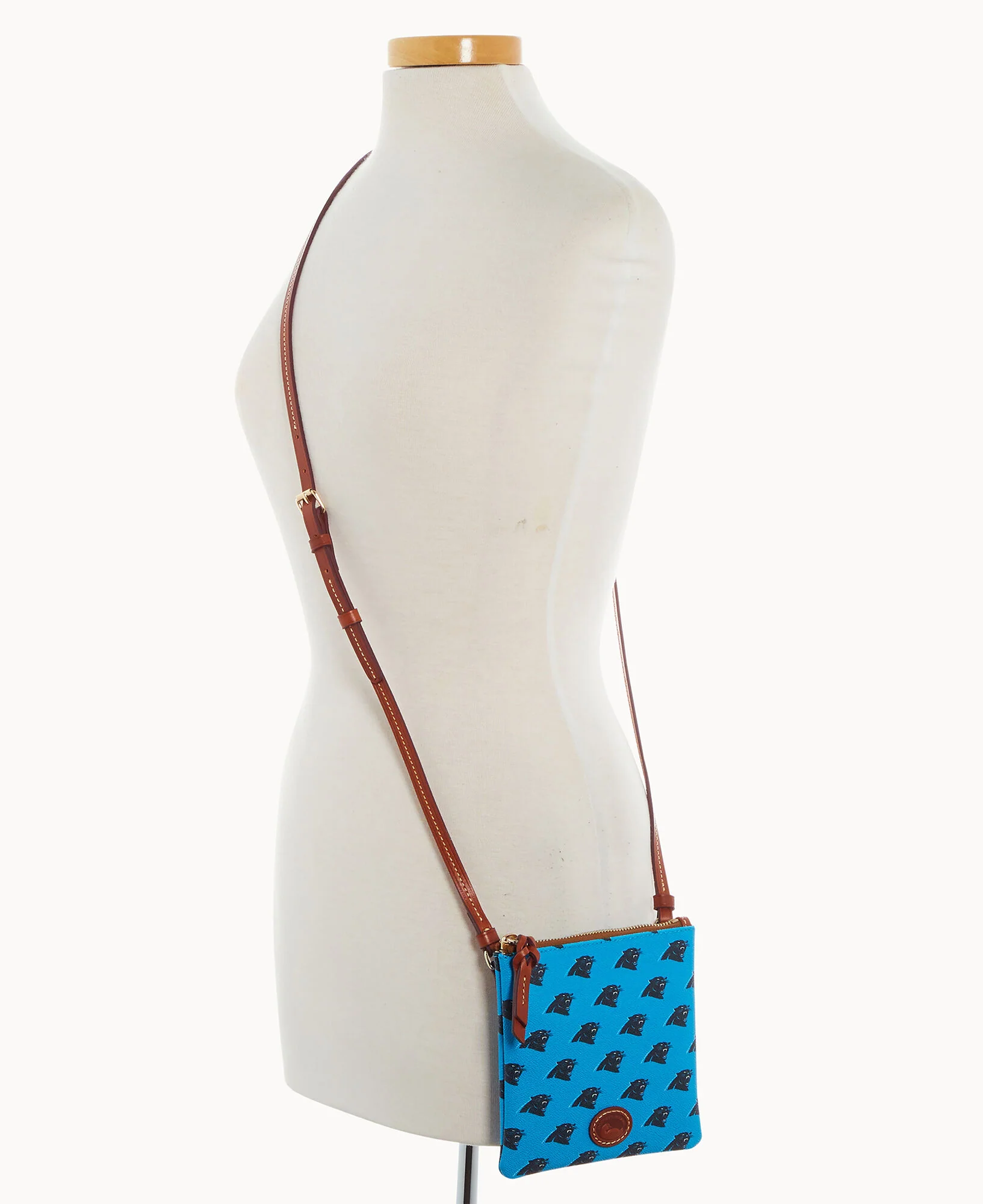 NFL Panthers Small North South Top Zip Crossbody - Image 4