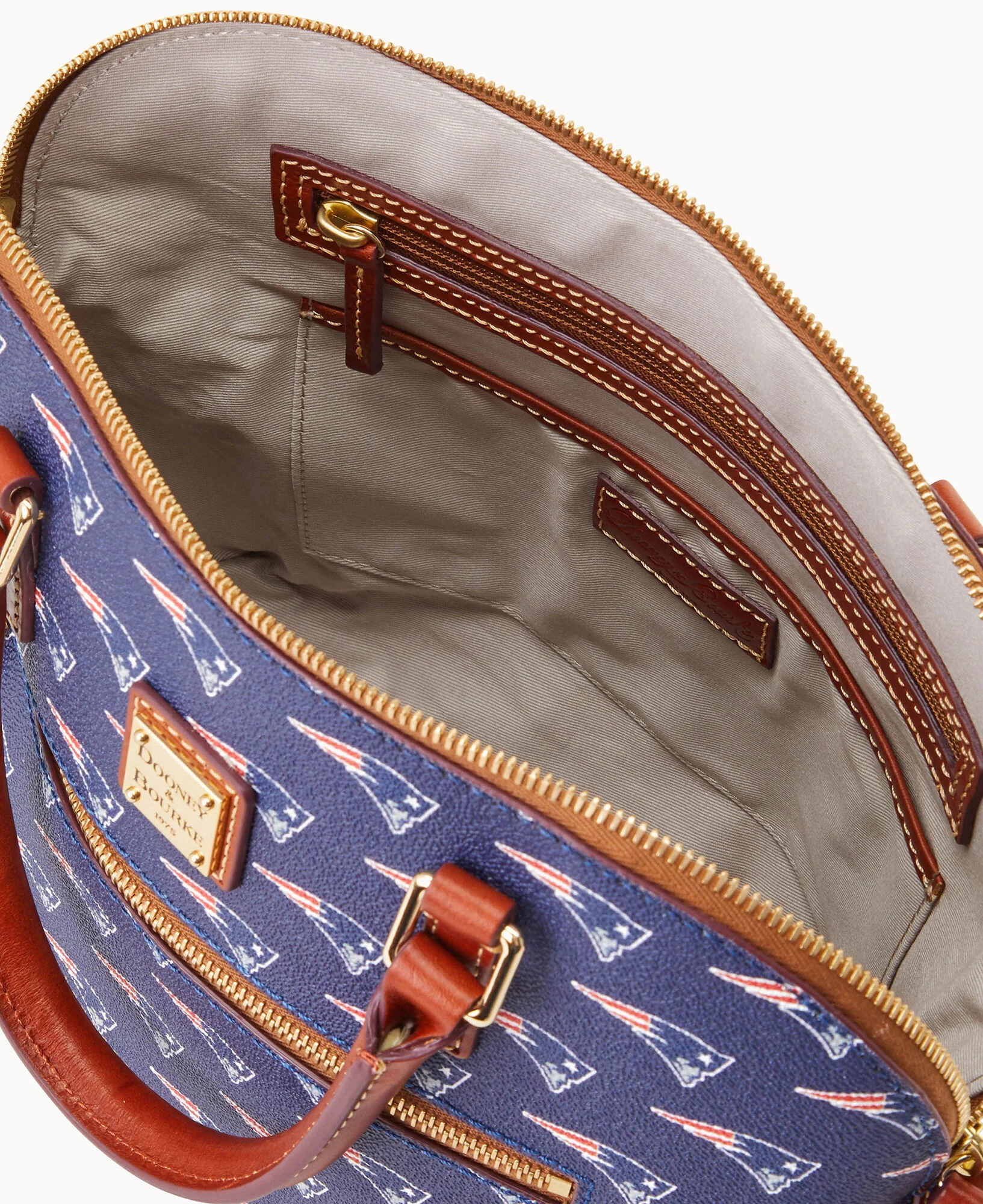 NFL Patriots Domed Zip Satchel - Image 3