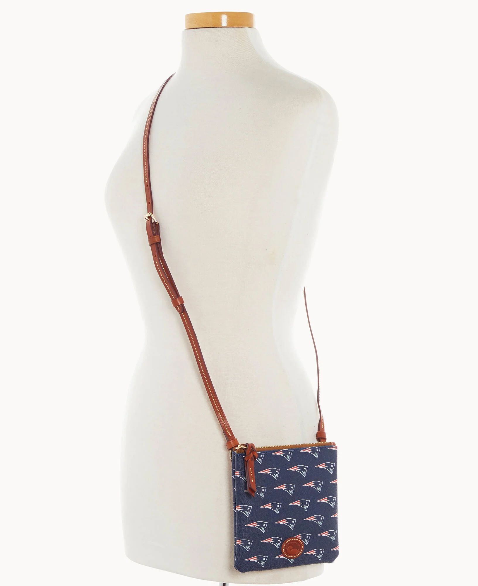 NFL Patriots Small North South Top Zip Crossbody - Image 3