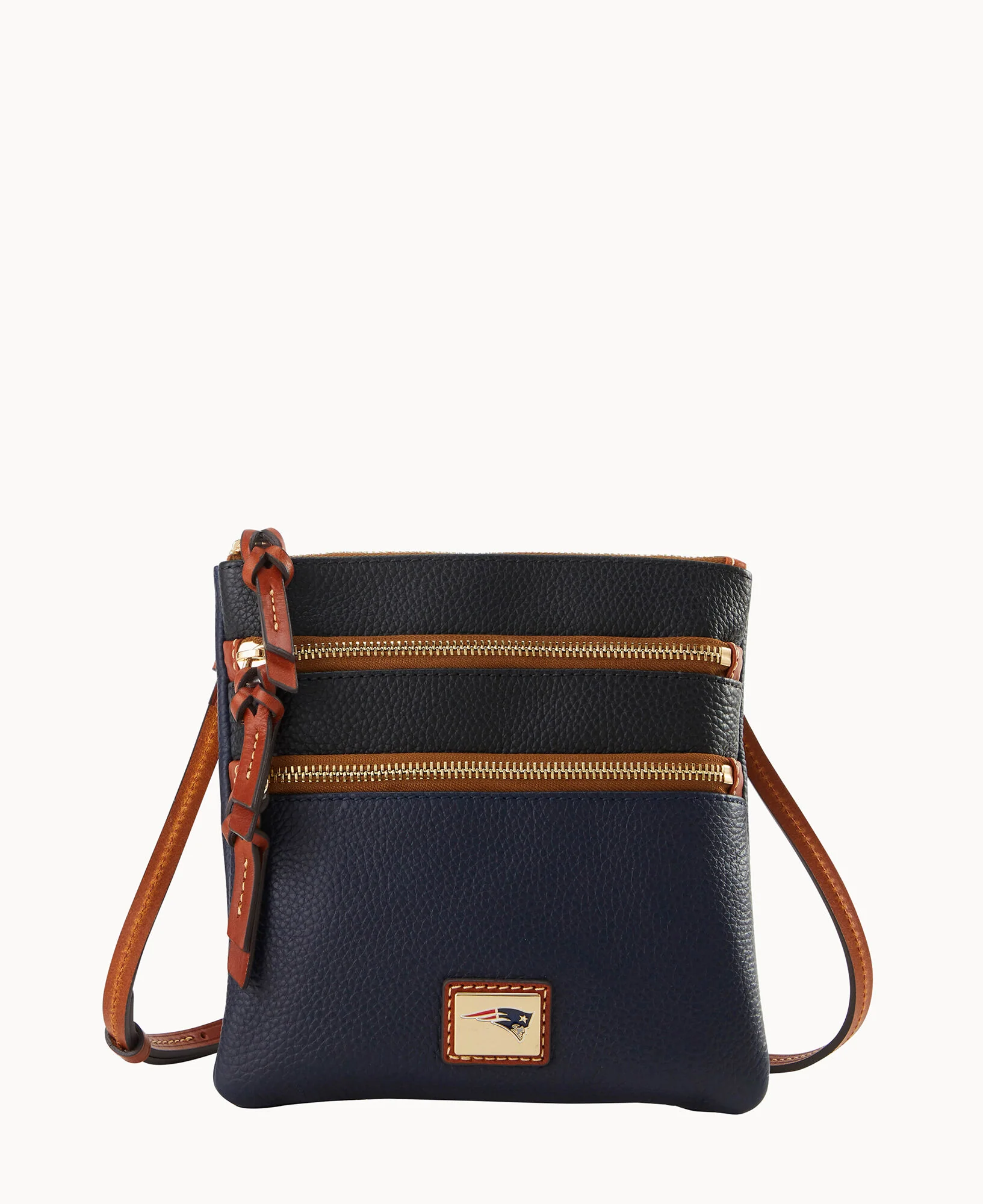 NFL Patriots Triple Zip Crossbody