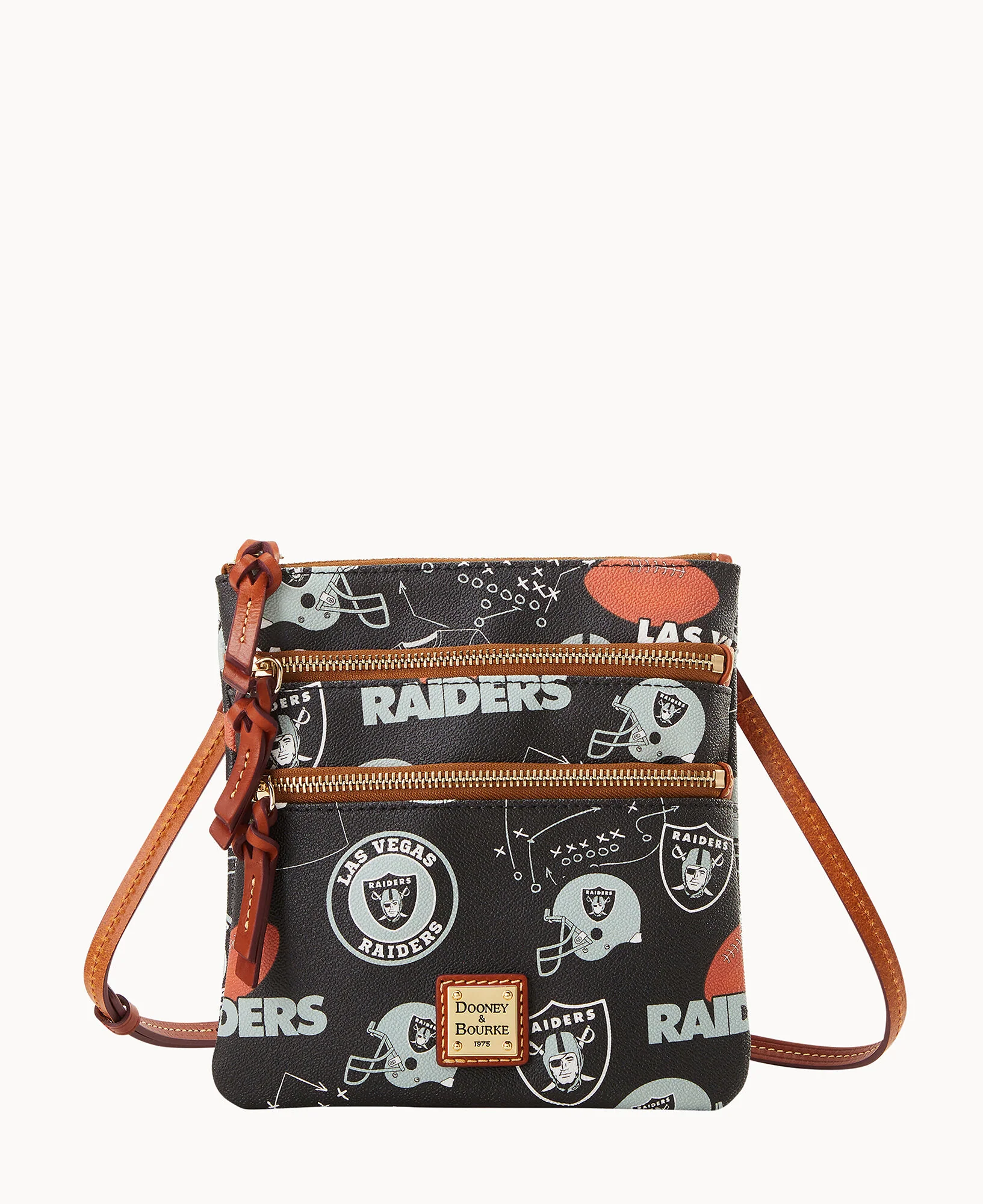 NFL Raiders Triple Zip Crossbody