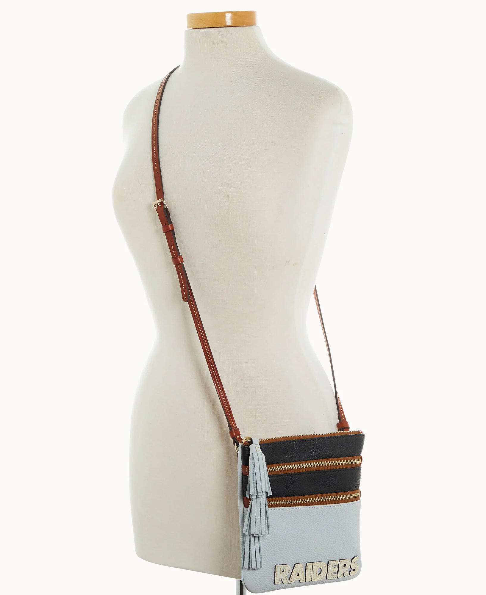 NFL Raiders Triple Zip Crossbody - Image 4