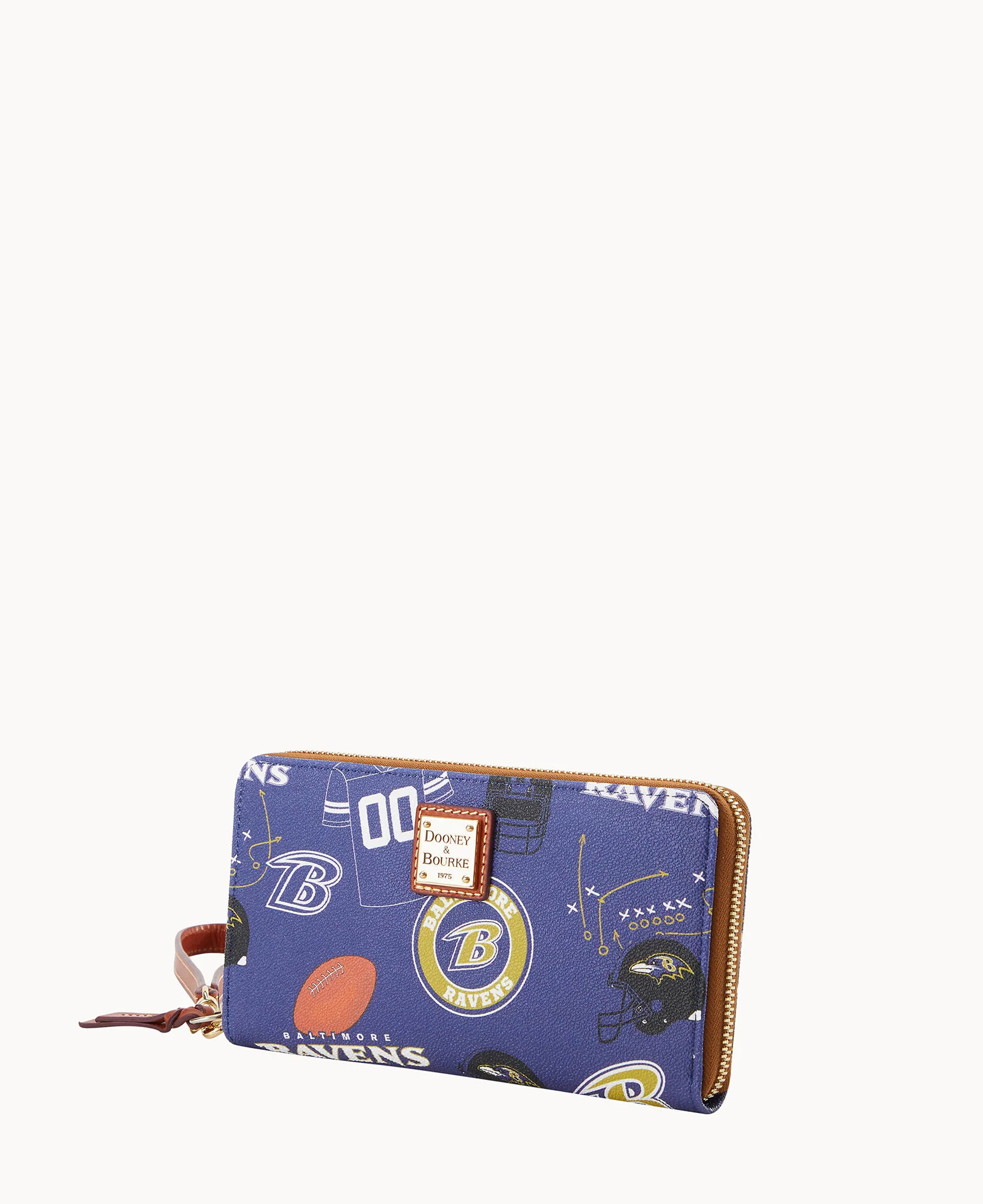 NFL Ravens Large Zip Around Wristlet - Image 2