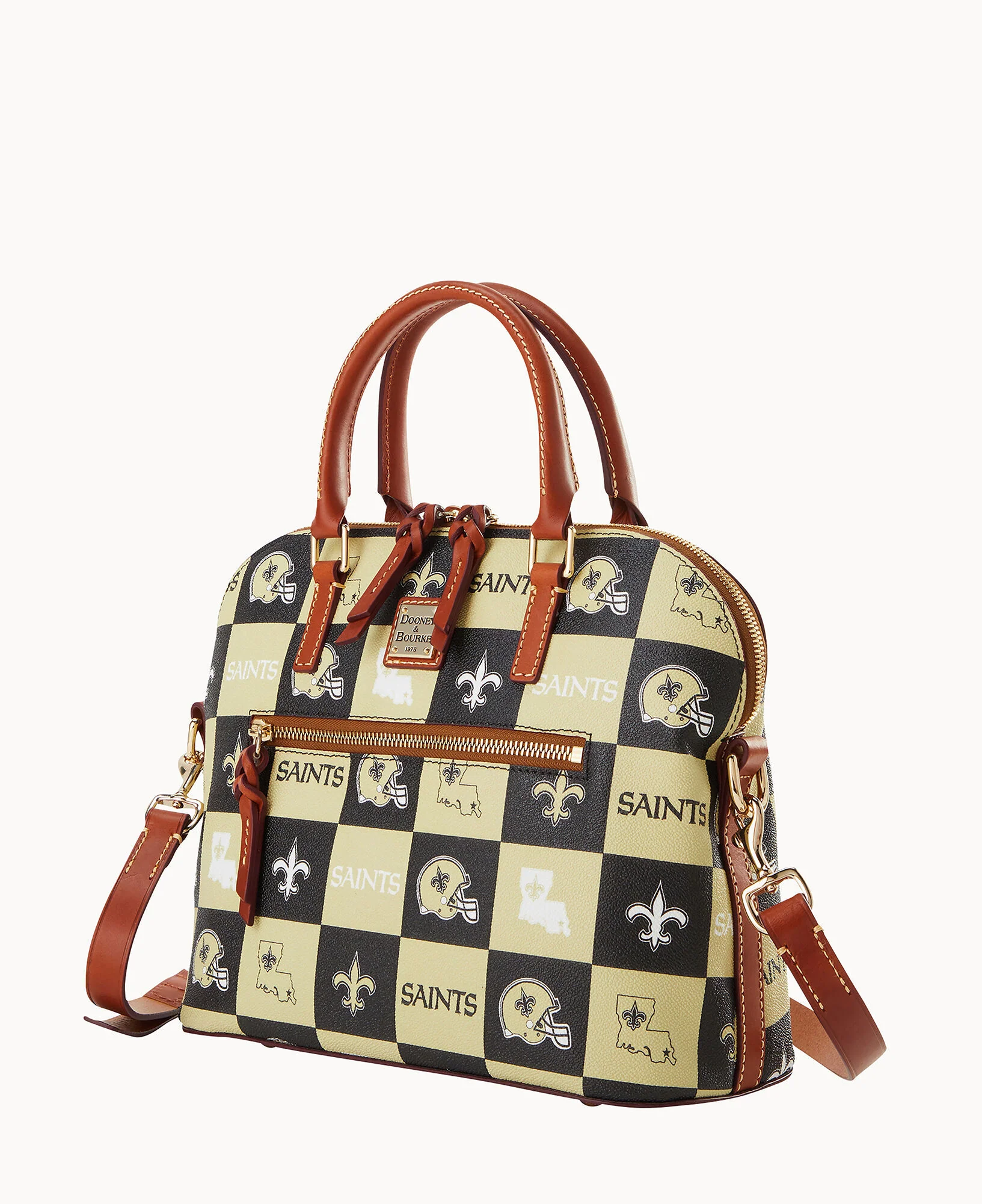 NFL Saints Domed Zip Satchel - Image 2