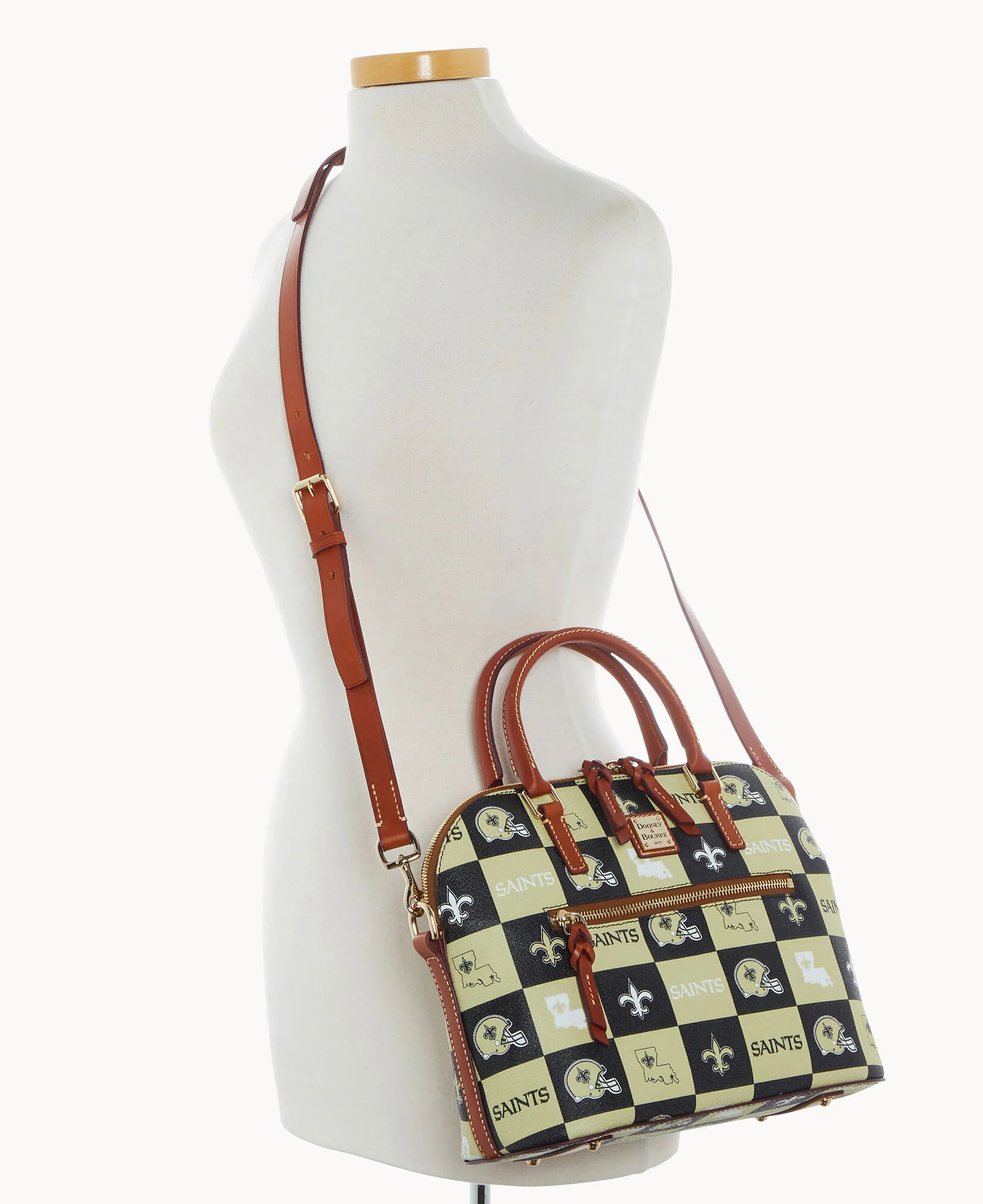 NFL Saints Domed Zip Satchel - Image 4