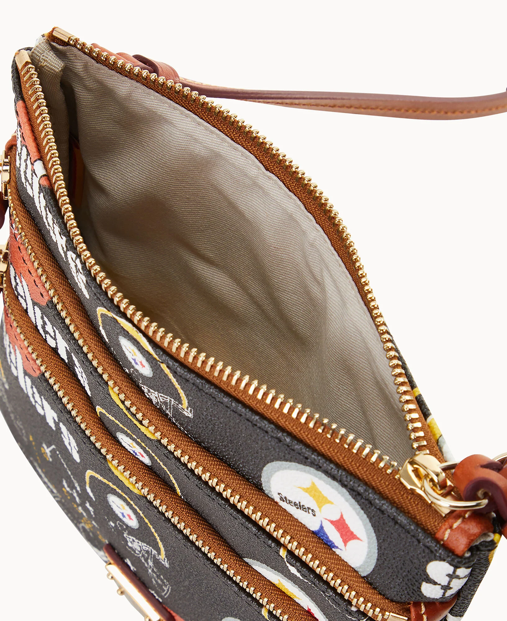 NFL Steelers Triple Zip Crossbody - Image 3