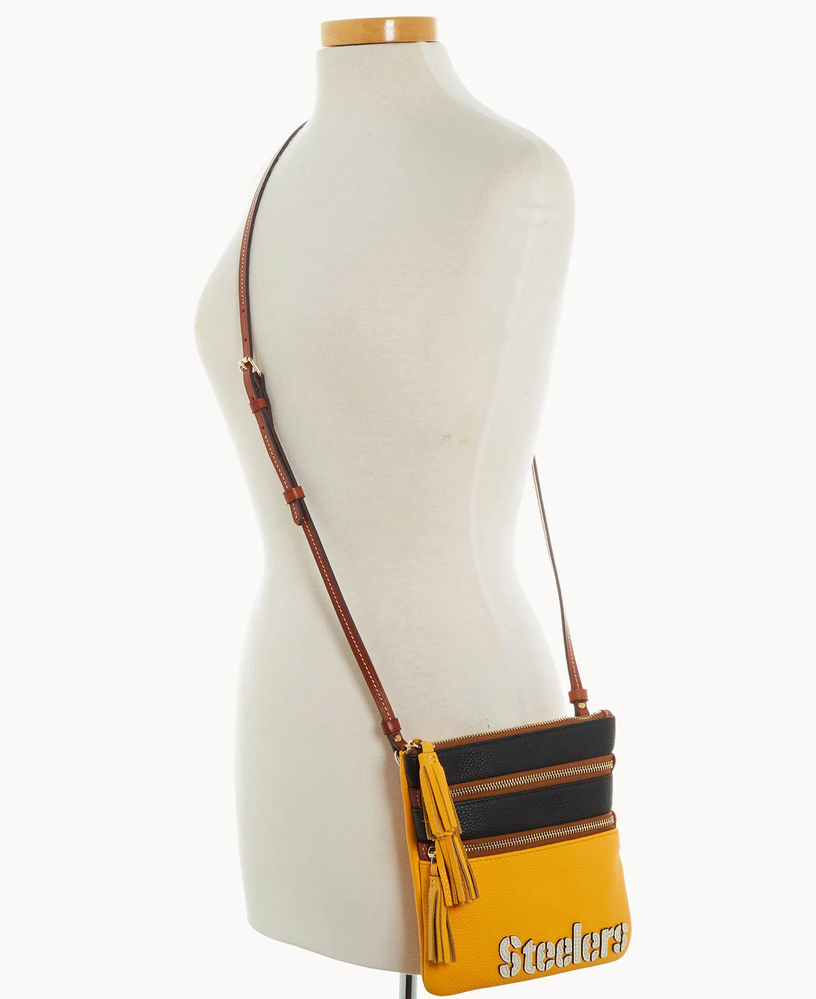 NFL Steelers Triple Zip Crossbody - Image 5