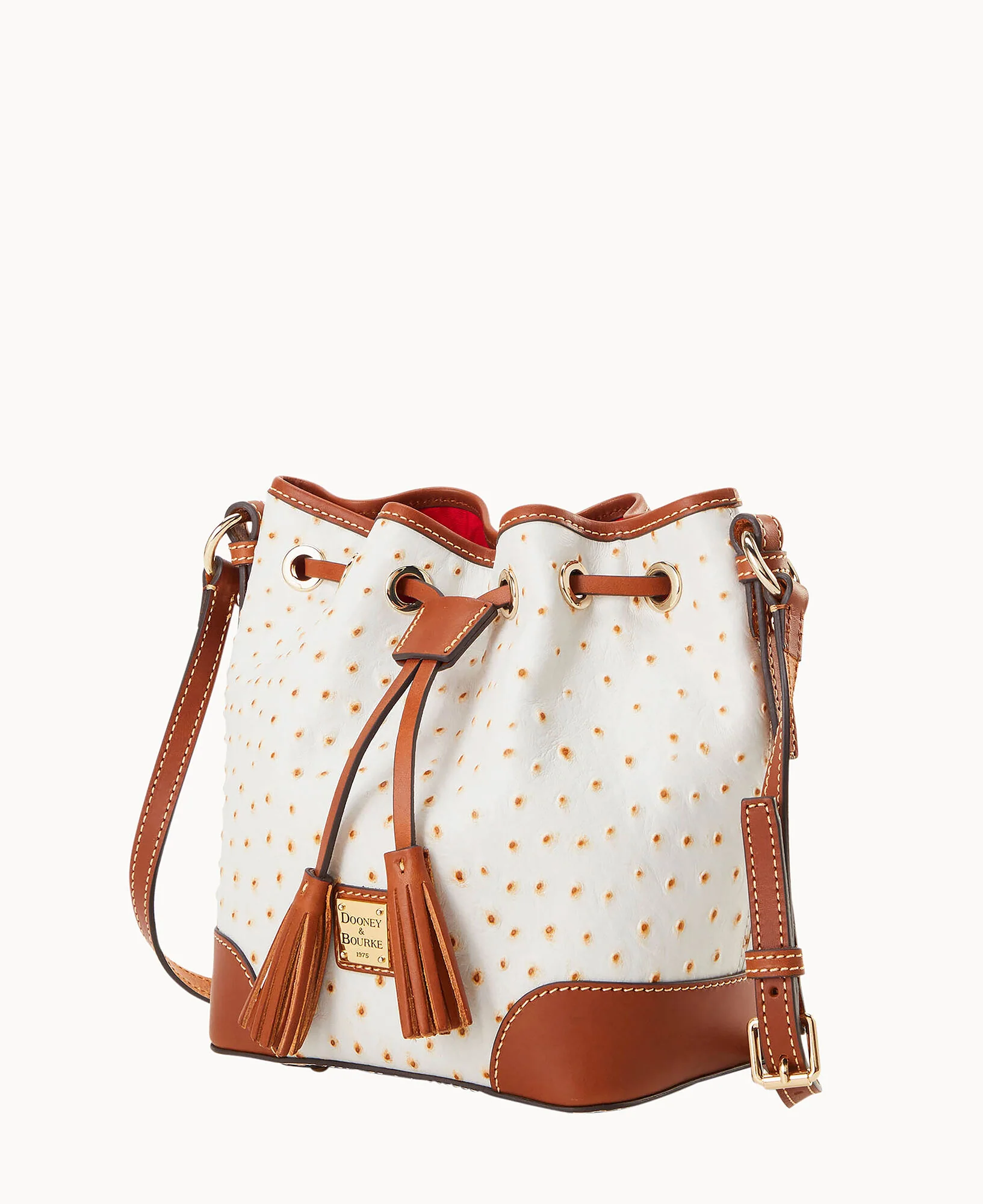 Ostrich Crossbody Drawstring - Image 2