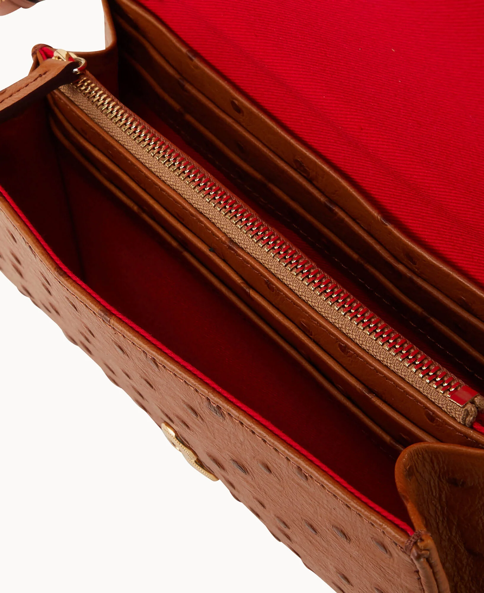 Ostrich Daphne Crossbody Wallet - Image 15