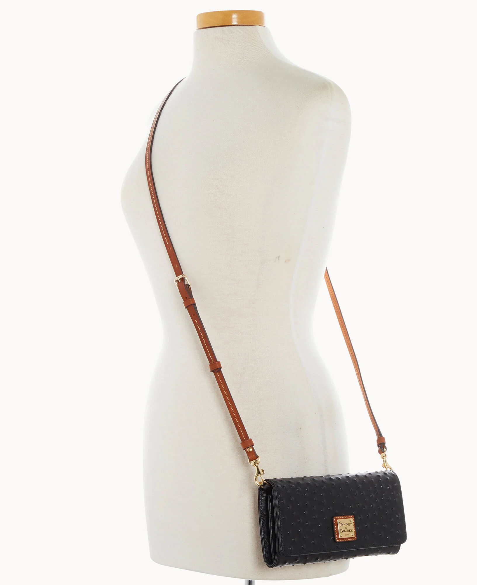 Ostrich Daphne Crossbody Wallet - Image 5