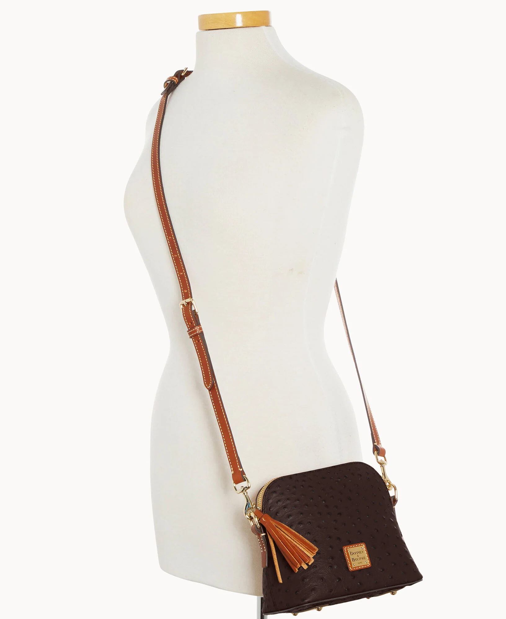 Ostrich Domed Crossbody - Image 15