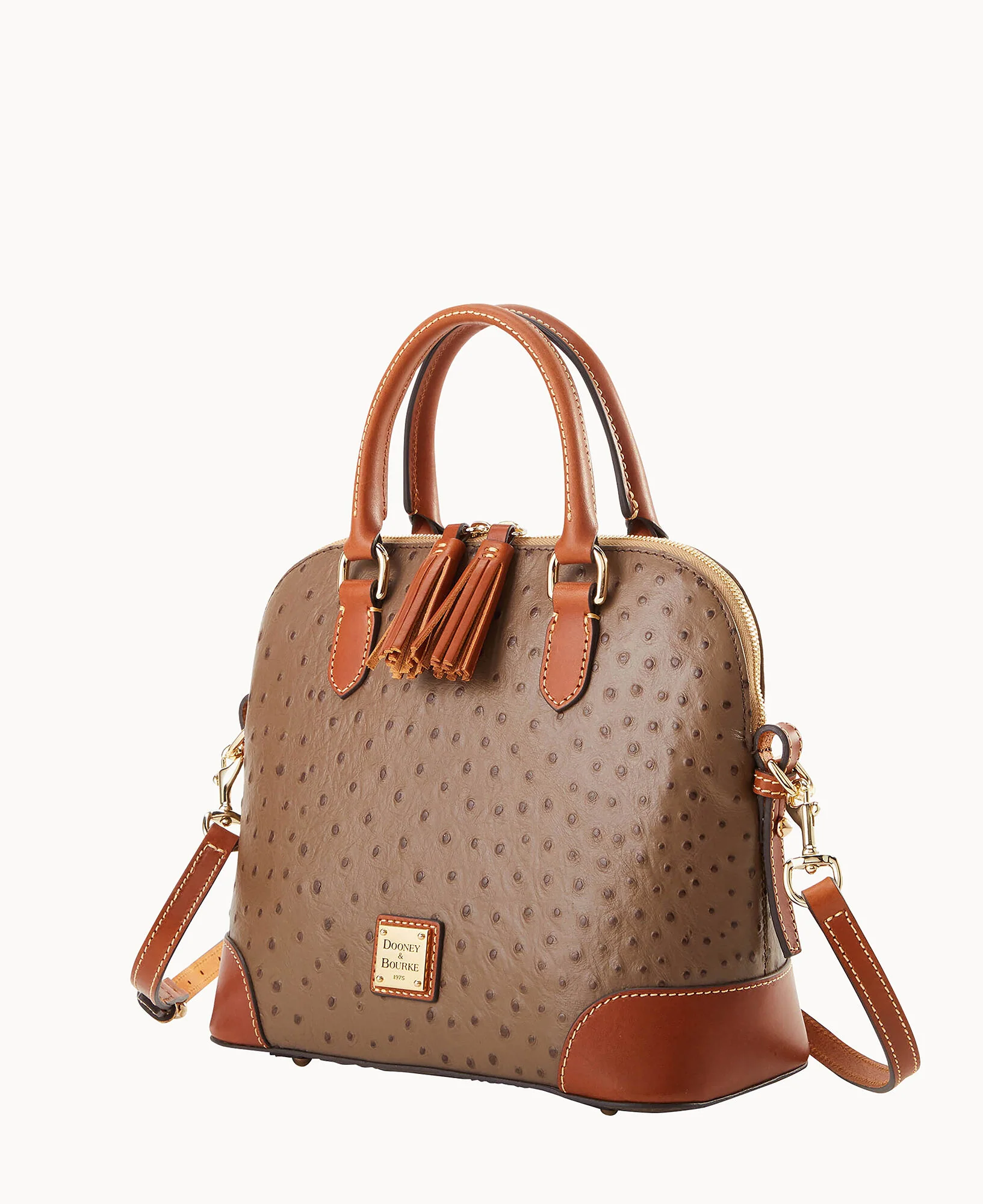Ostrich Domed Satchel - Image 2