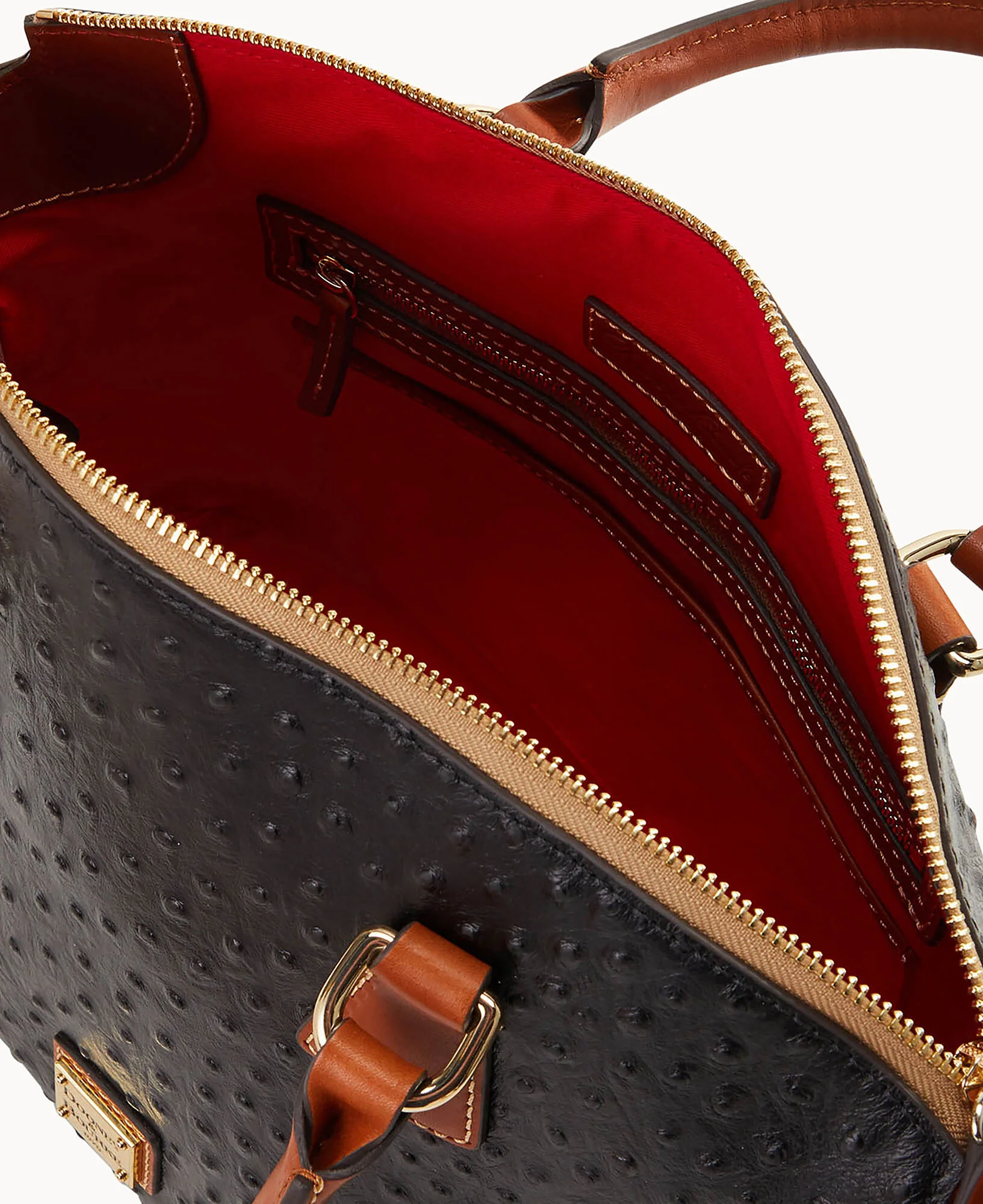 Ostrich Domed Satchel - Image 12