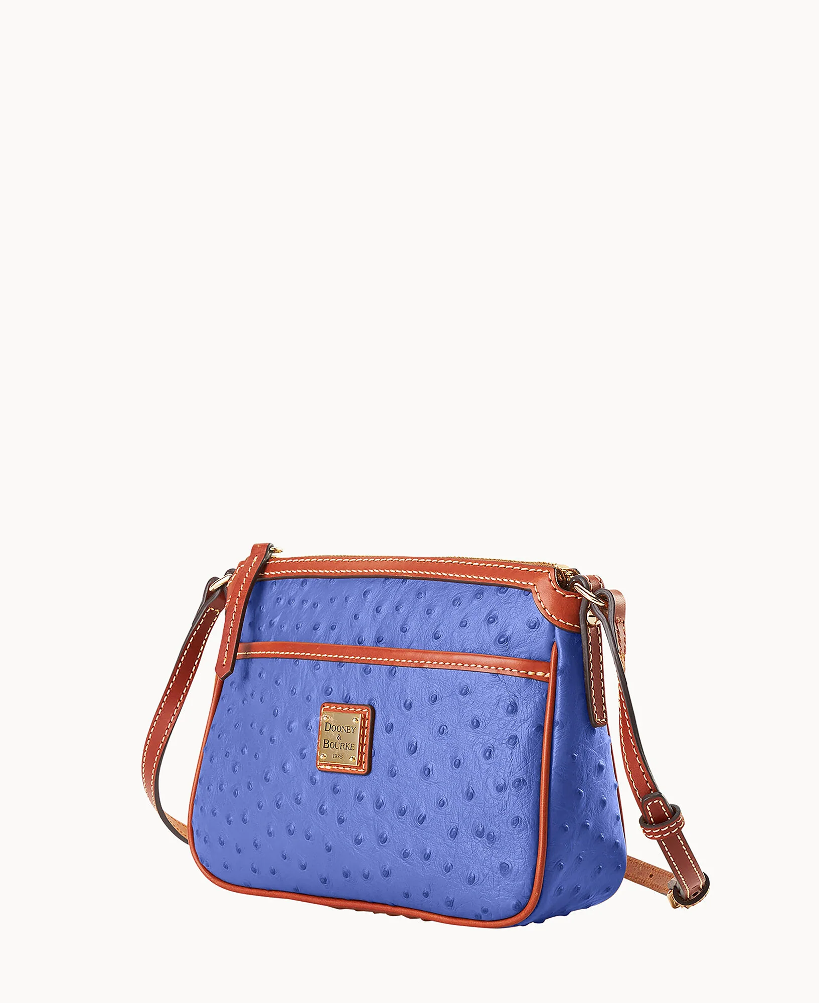 Ostrich East West Pocket Crossbody - Image 10