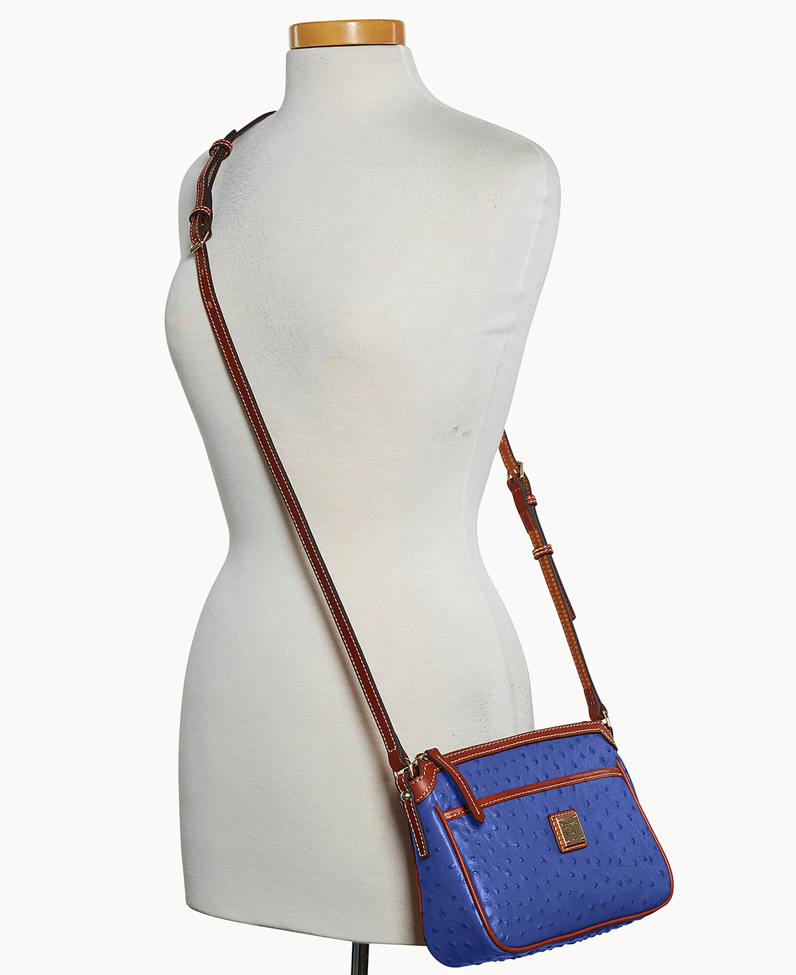 Ostrich East West Pocket Crossbody - Image 12