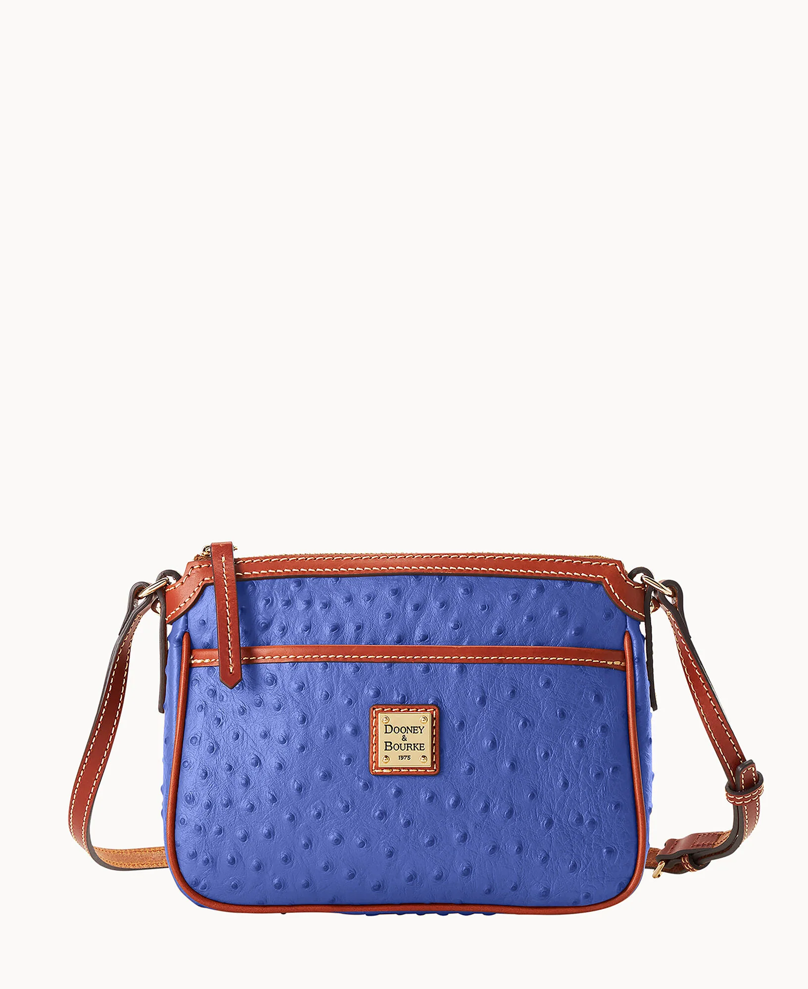 Ostrich East West Pocket Crossbody - Image 9
