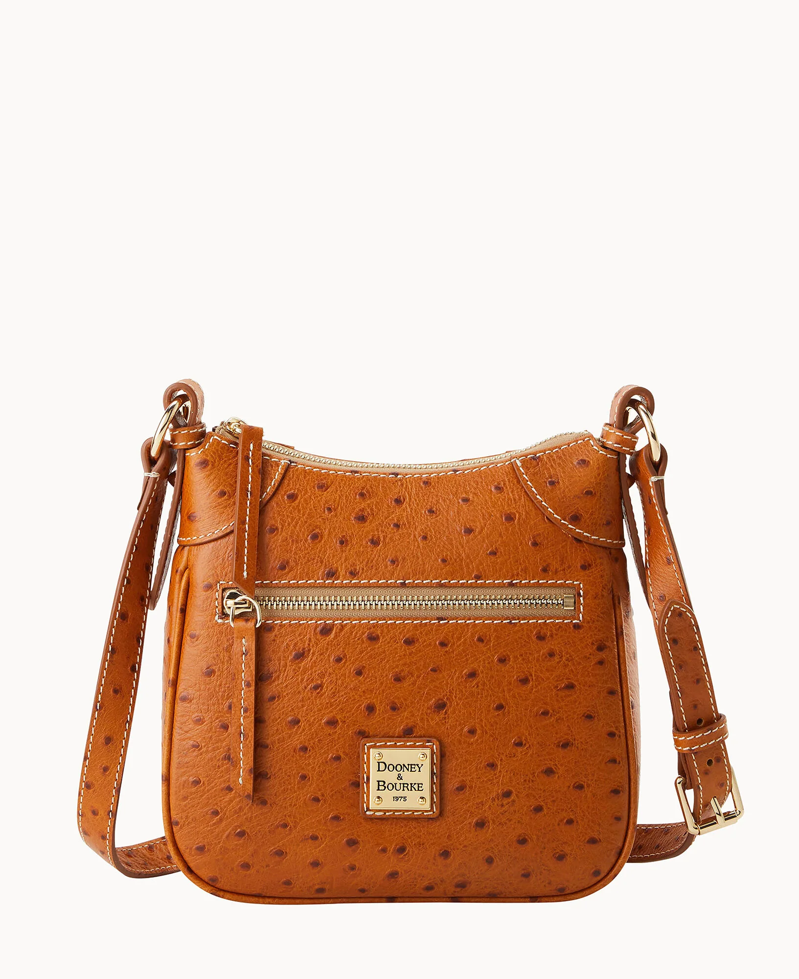 Ostrich Front Zip Crossbody - Image 17