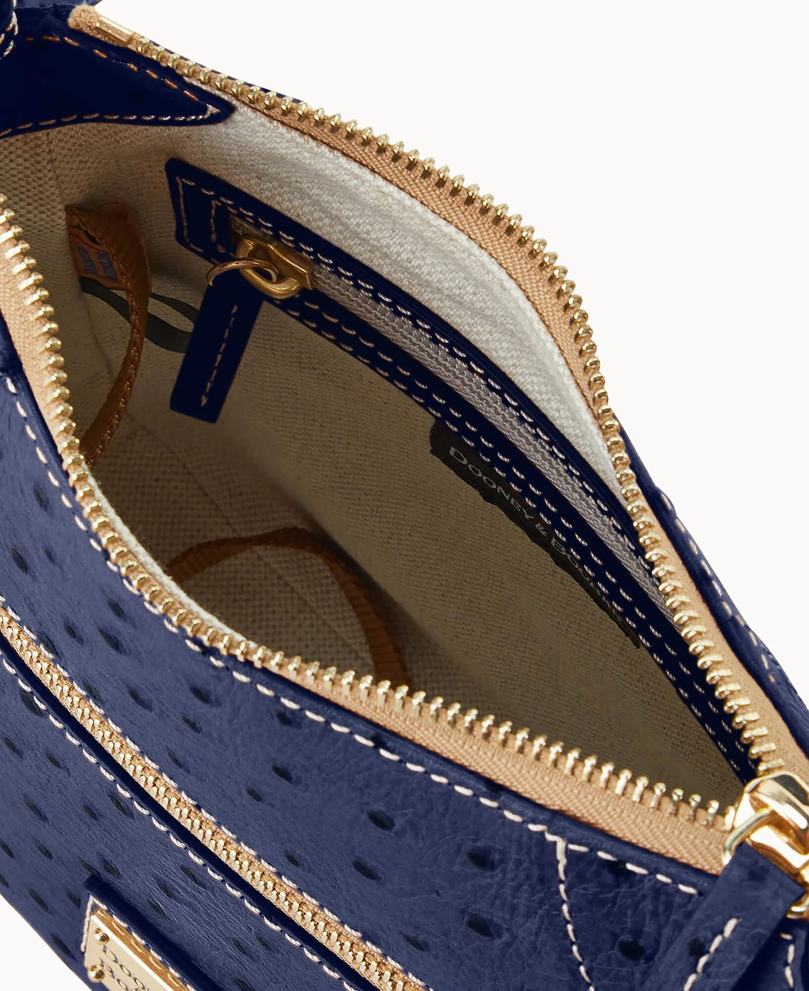 Ostrich Front Zip Crossbody - Image 26