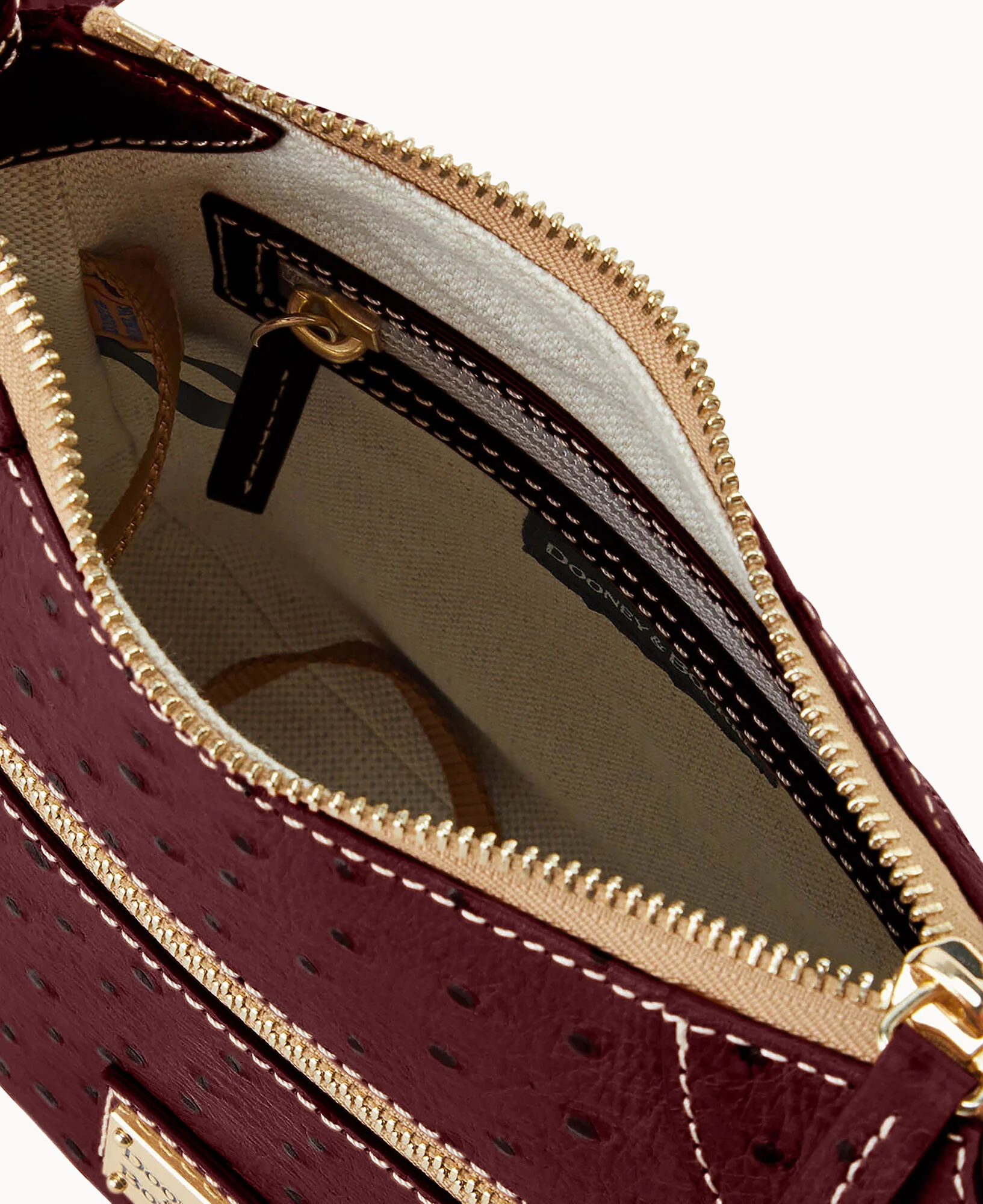 Ostrich Front Zip Crossbody - Image 29