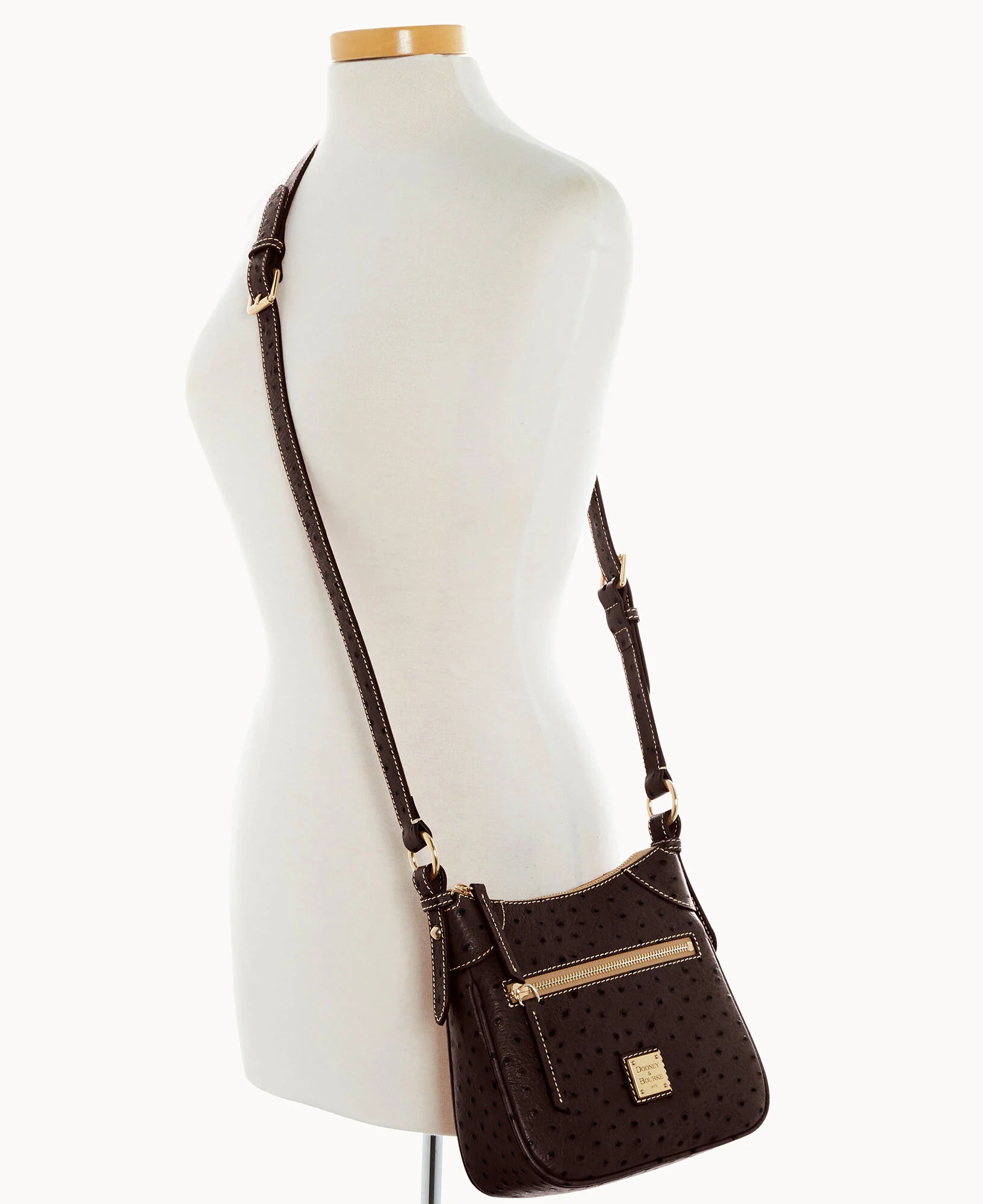 Ostrich Front Zip Crossbody - Image 33
