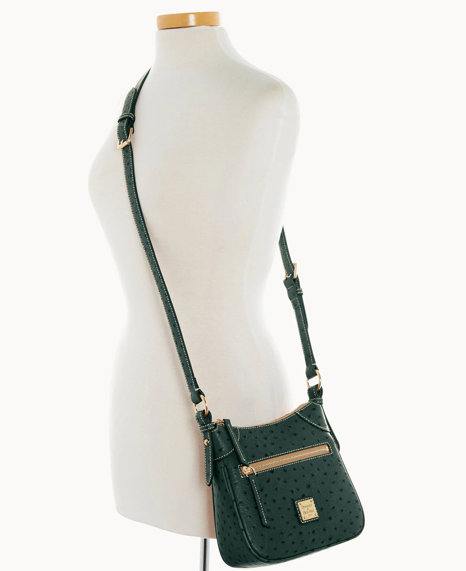 Ostrich Front Zip Crossbody - Image 36