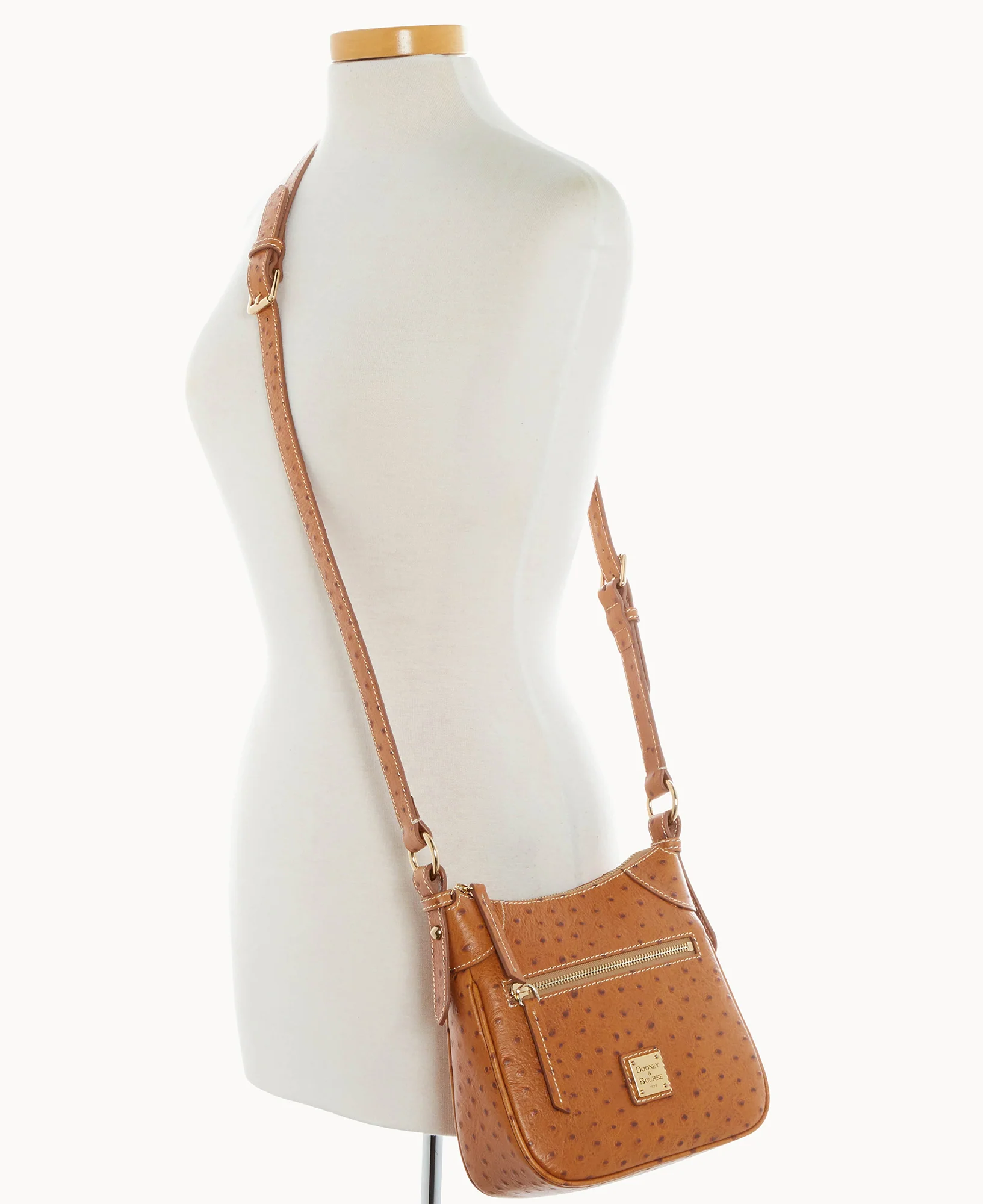 Ostrich Front Zip Crossbody - Image 39