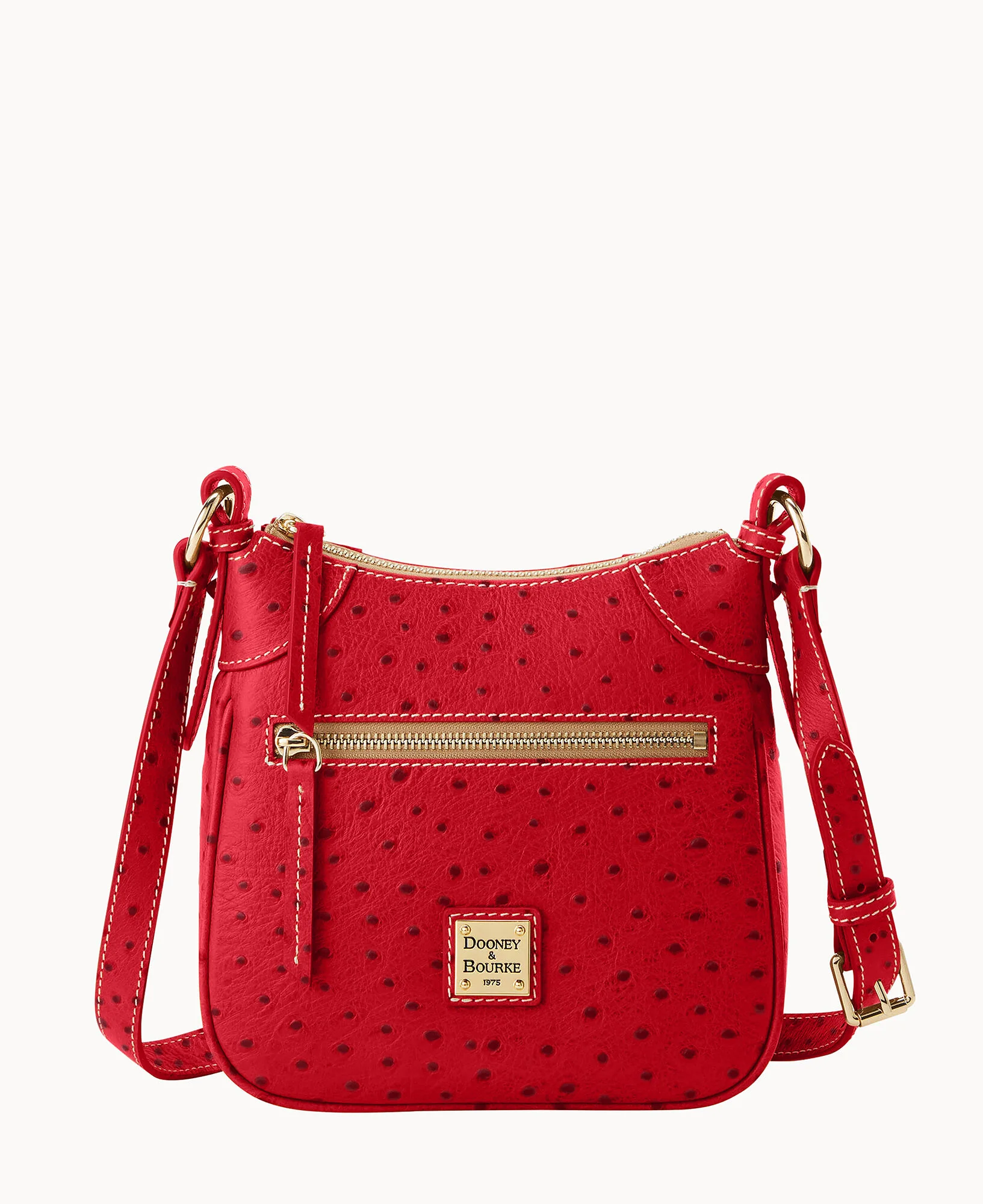 Ostrich Front Zip Crossbody - Image 40