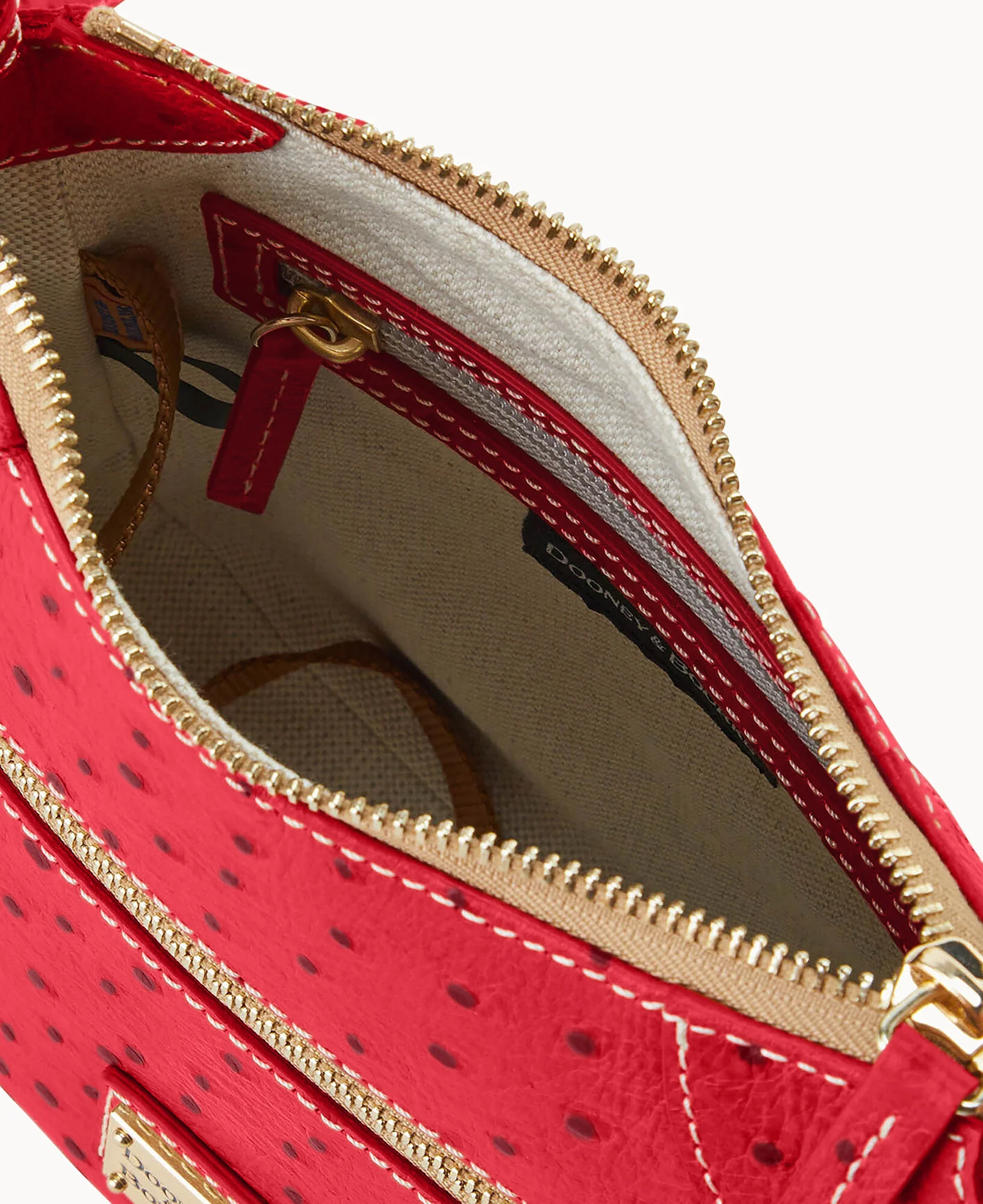 Ostrich Front Zip Crossbody - Image 42