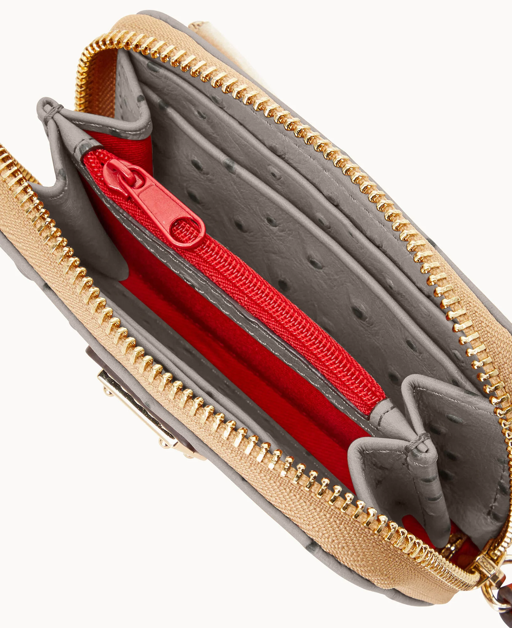 Ostrich Large Zip Around Credit Card Case - Image 33